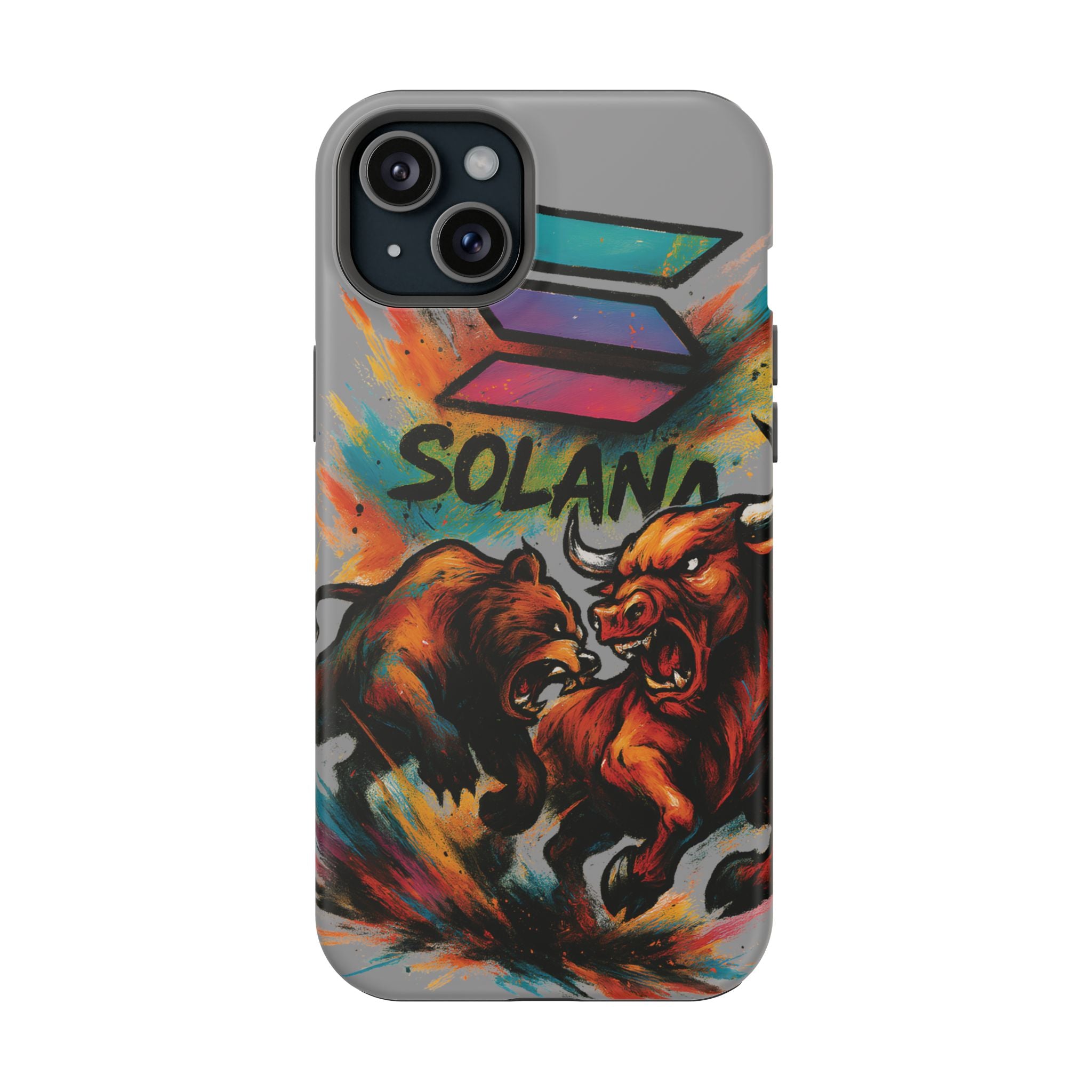 Solana Crypto Phone Case MagSafe iPhone Case Magnetic Tough Cases Bitcoin Phone Case Shock Proof Phone Case Crypto Accessories Crypto Merch
