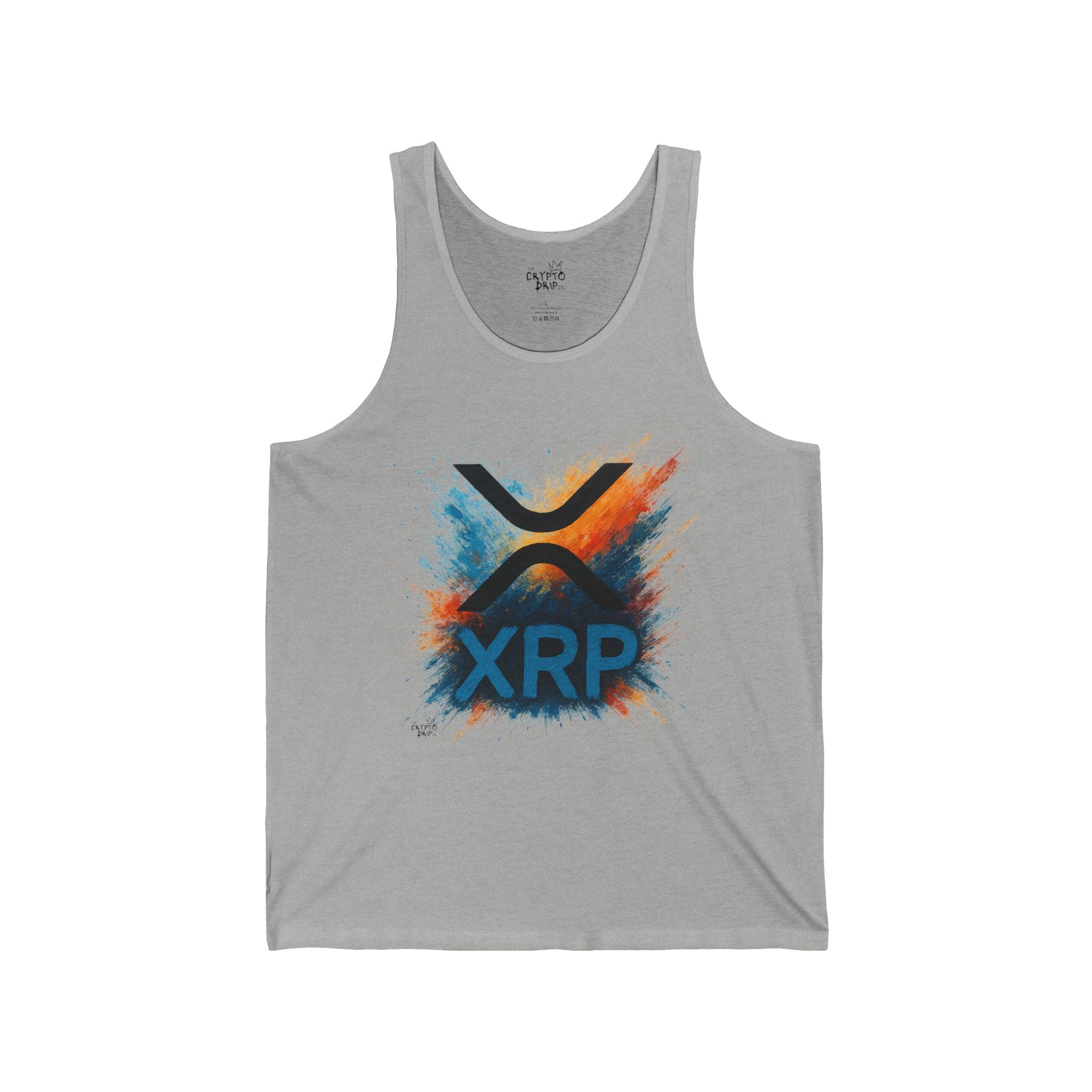 XRP Tank Top Graffiti XRP Logo Unisex Jersey XRP Tank Top Crypto Trading Streetwear Blockchain Gym Top Crypto Clothing xrp Merch