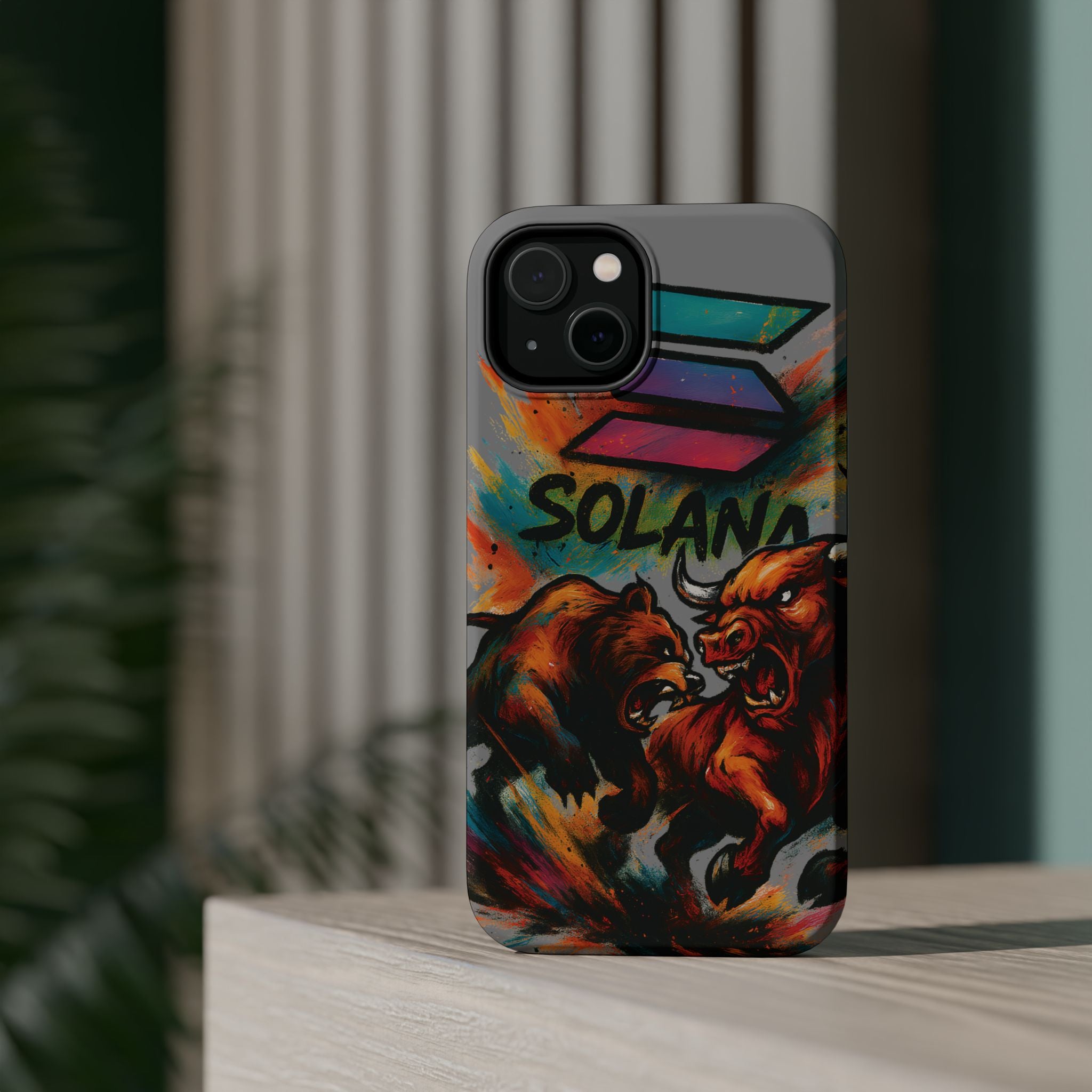 Solana Crypto Phone Case MagSafe iPhone Case Magnetic Tough Cases Bitcoin Phone Case Shock Proof Phone Case Crypto Accessories Crypto Merch