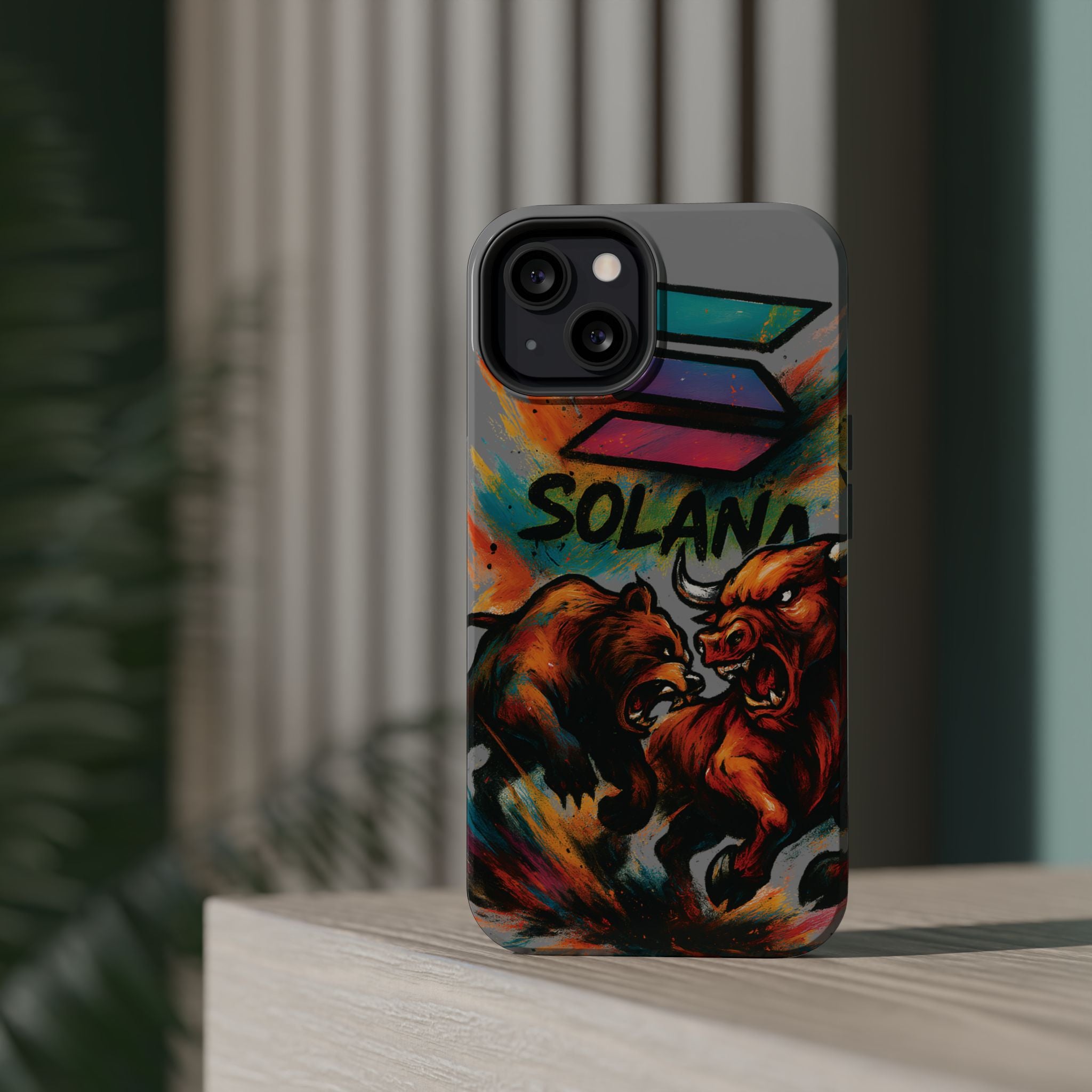 Solana Crypto Phone Case MagSafe iPhone Case Magnetic Tough Cases Bitcoin Phone Case Shock Proof Phone Case Crypto Accessories Crypto Merch