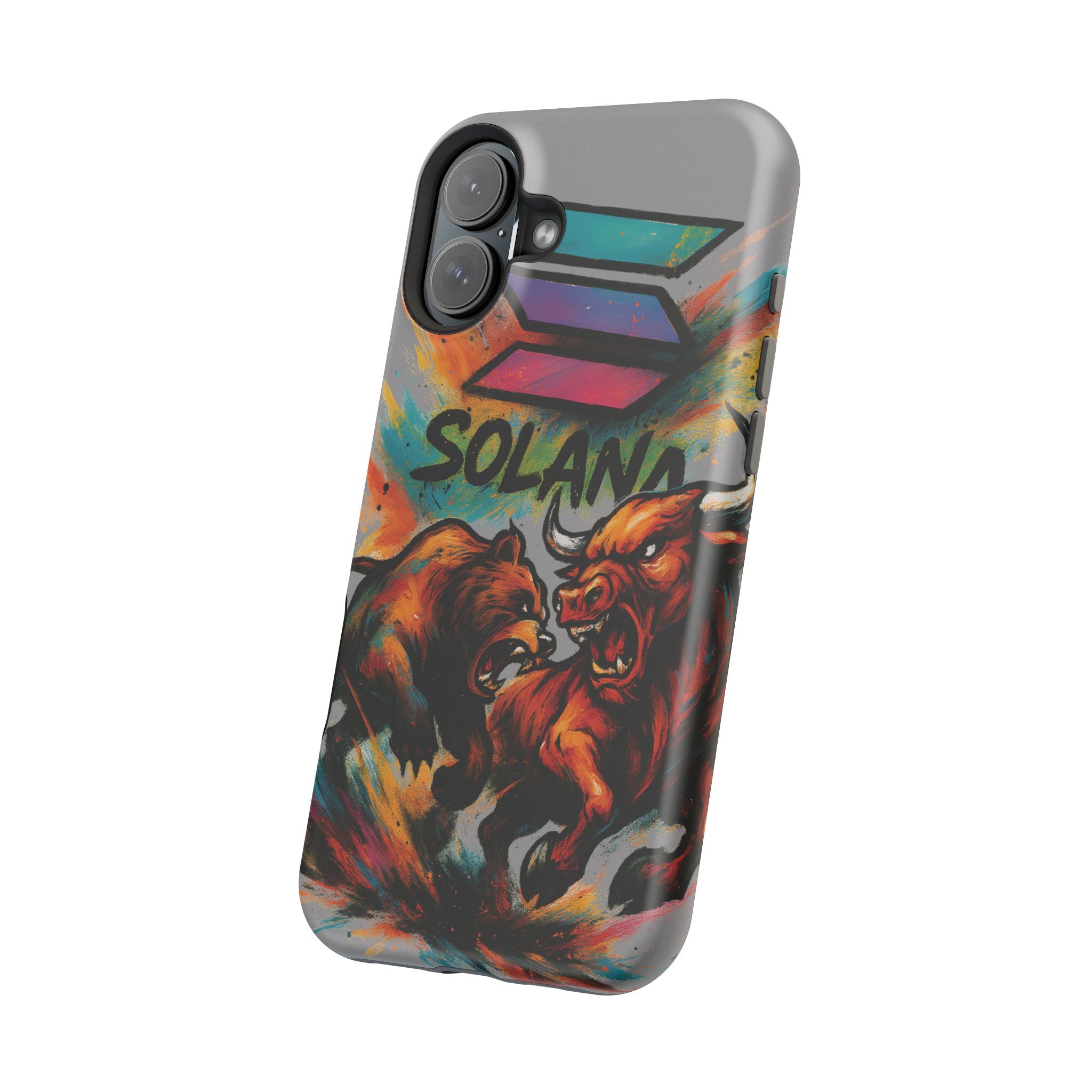 Solana Crypto Phone Case MagSafe iPhone Case Magnetic Tough Cases Bitcoin Phone Case Shock Proof Phone Case Crypto Accessories Crypto Merch