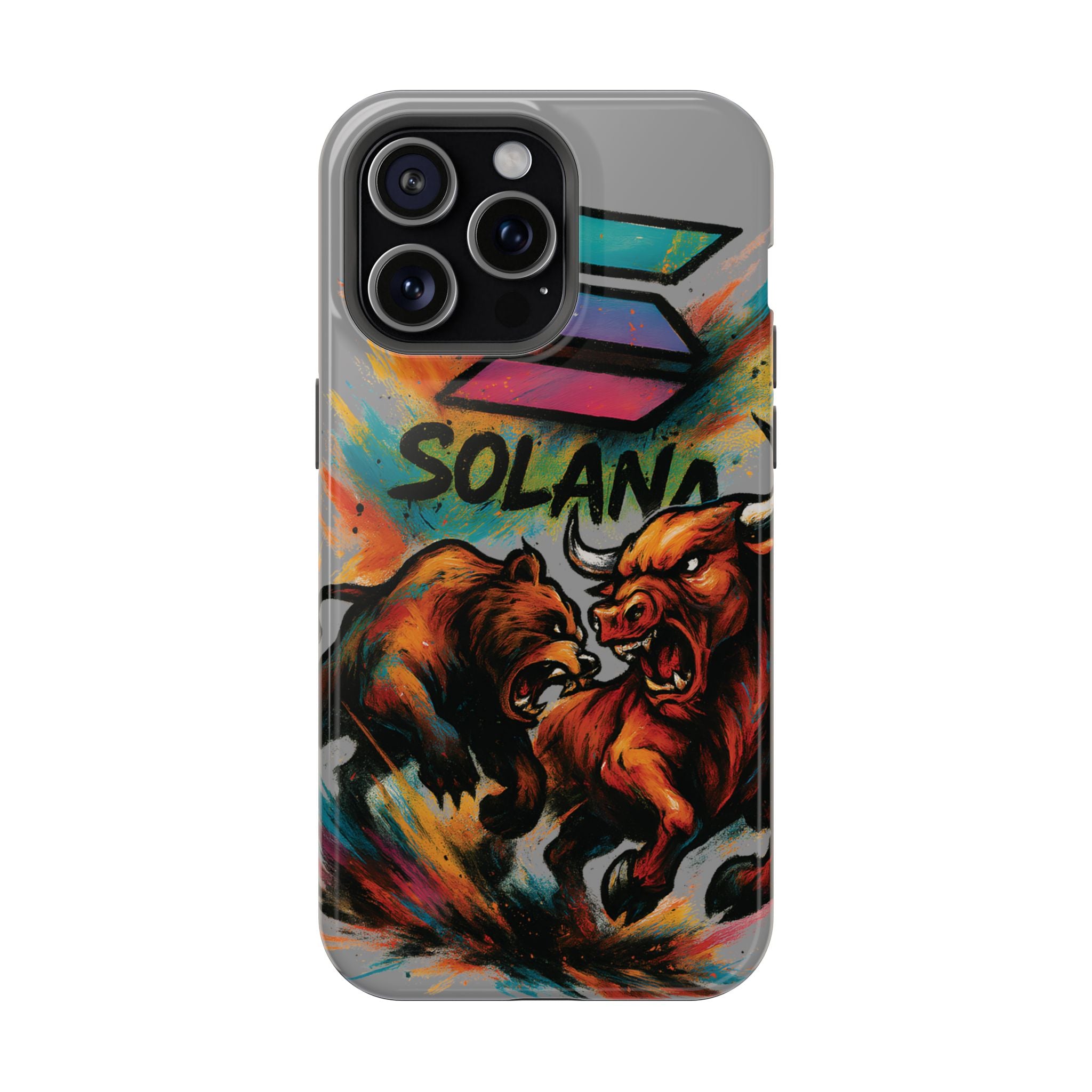 Solana Crypto Phone Case MagSafe iPhone Case Magnetic Tough Cases Bitcoin Phone Case Shock Proof Phone Case Crypto Accessories Crypto Merch