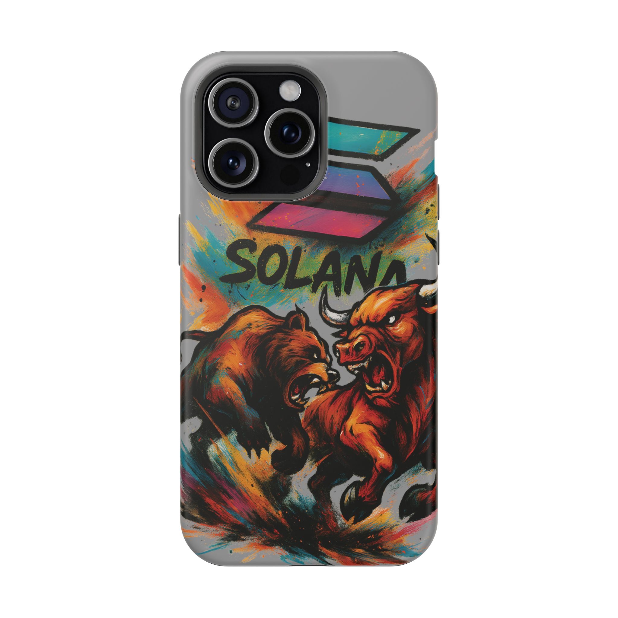 Solana Crypto Phone Case MagSafe iPhone Case Magnetic Tough Cases Bitcoin Phone Case Shock Proof Phone Case Crypto Accessories Crypto Merch