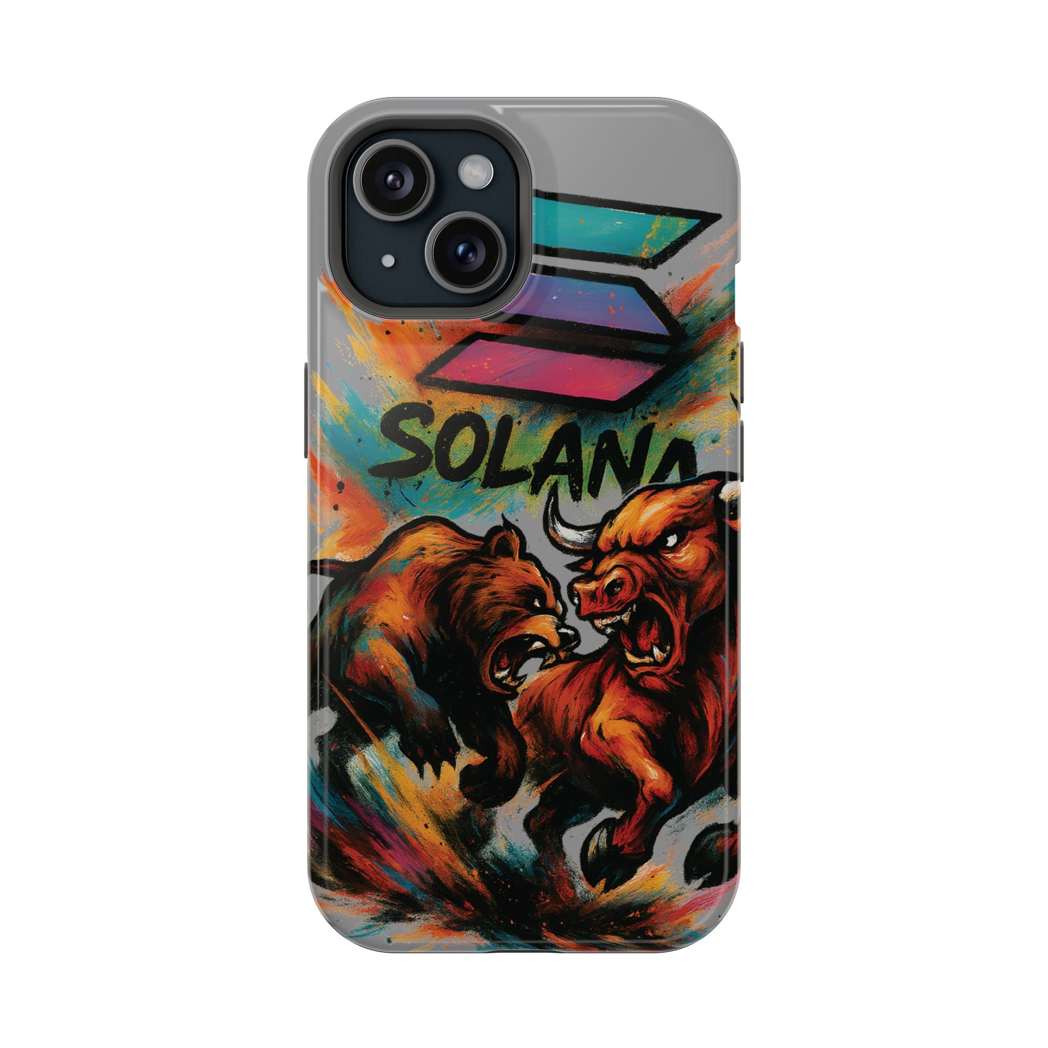 Solana Crypto Phone Case MagSafe iPhone Case Magnetic Tough Cases Bitcoin Phone Case Shock Proof Phone Case Crypto Accessories Crypto Merch