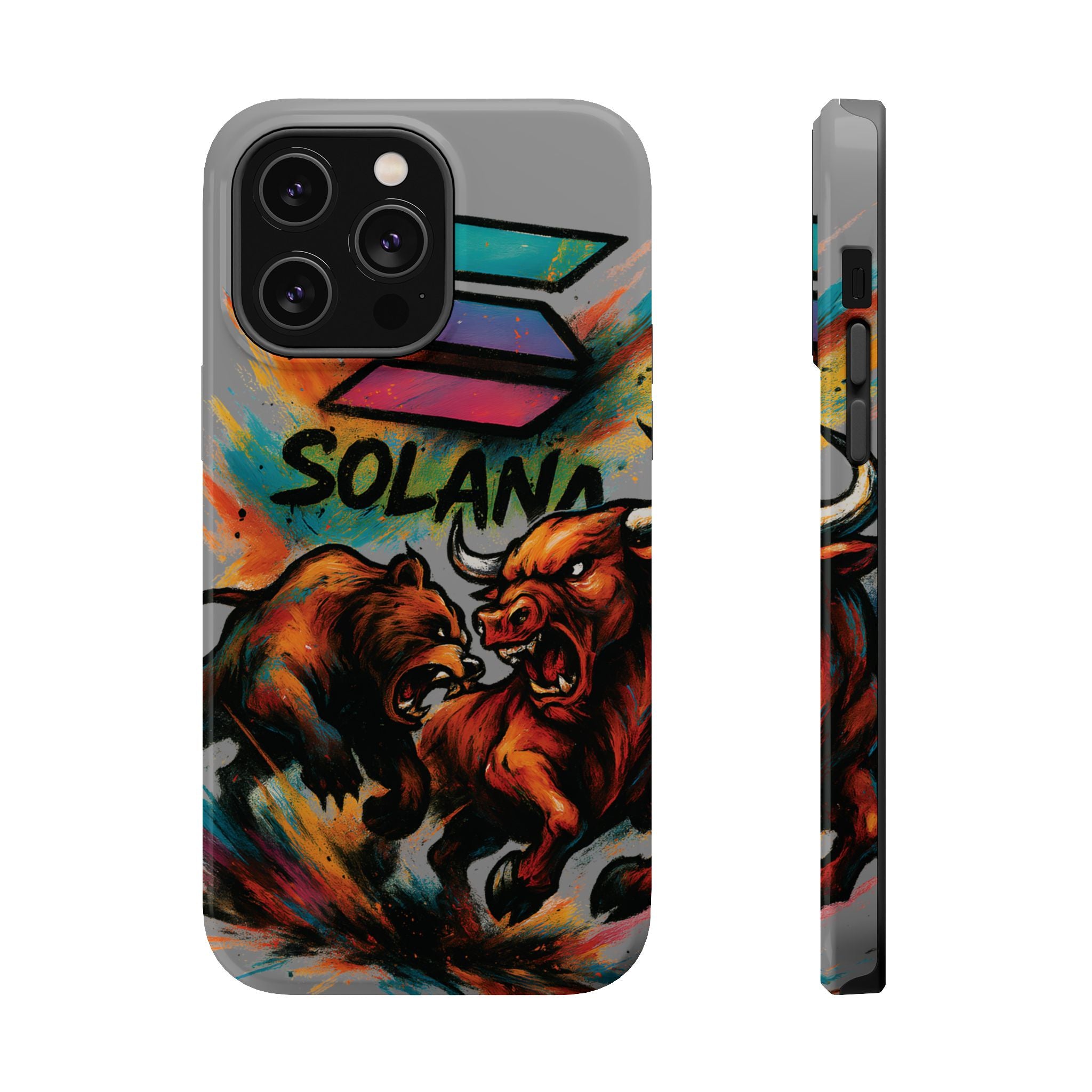 Solana Crypto Phone Case MagSafe iPhone Case Magnetic Tough Cases Bitcoin Phone Case Shock Proof Phone Case Crypto Accessories Crypto Merch