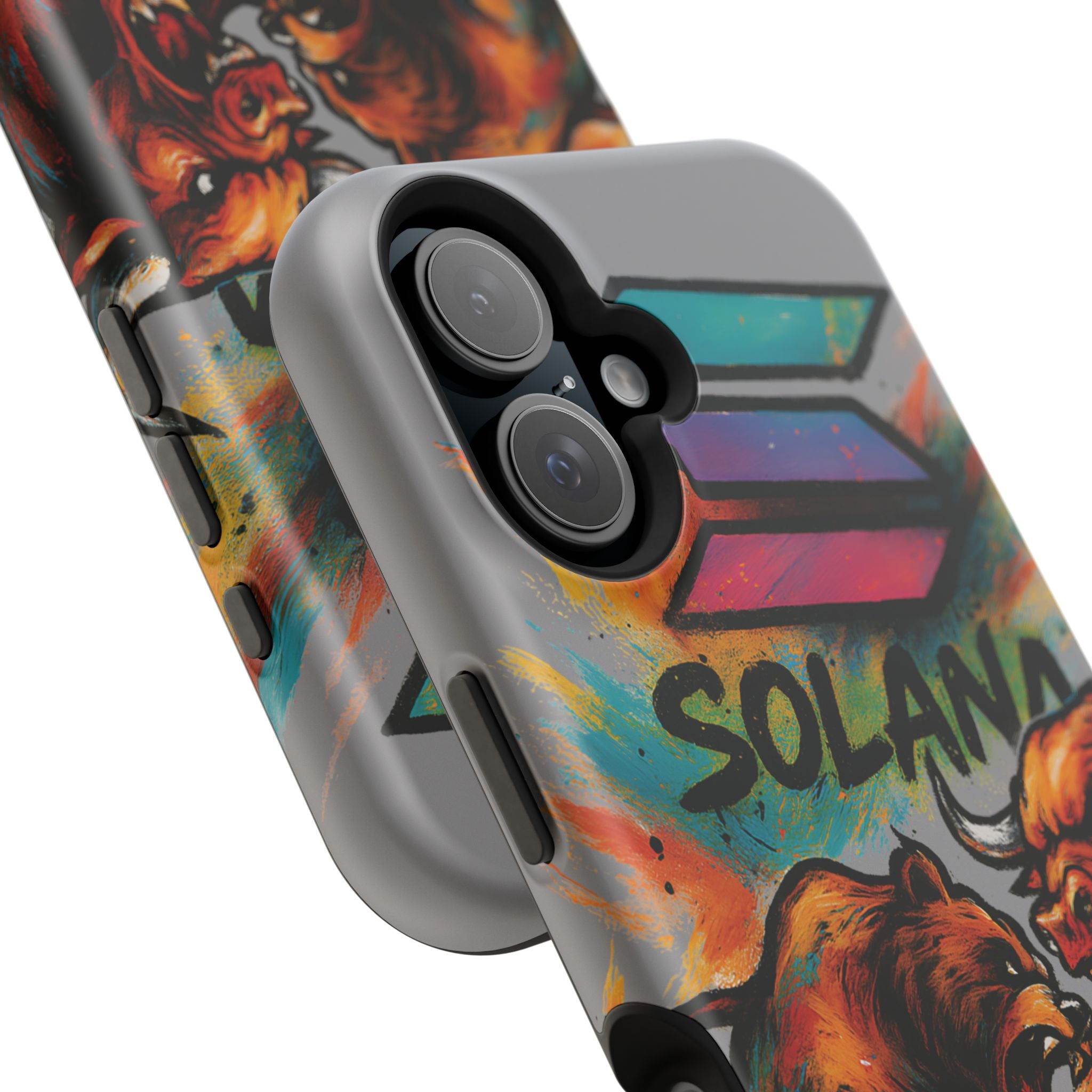 Solana Crypto Phone Case MagSafe iPhone Case Magnetic Tough Cases Bitcoin Phone Case Shock Proof Phone Case Crypto Accessories Crypto Merch