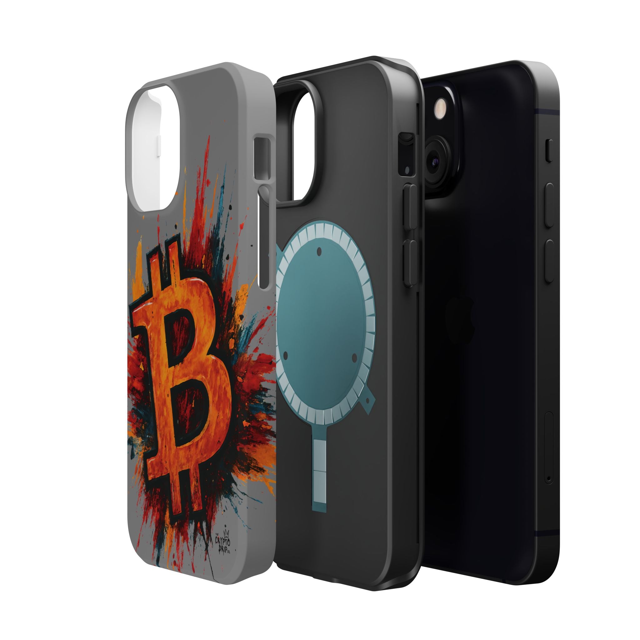Bitcoin iPhone Case Crypto iPhone Cover MagSafe Compatible Durable Bitcoin Crypto Gift for Traders Crypto Accessories for iPhone 13 14 15 16