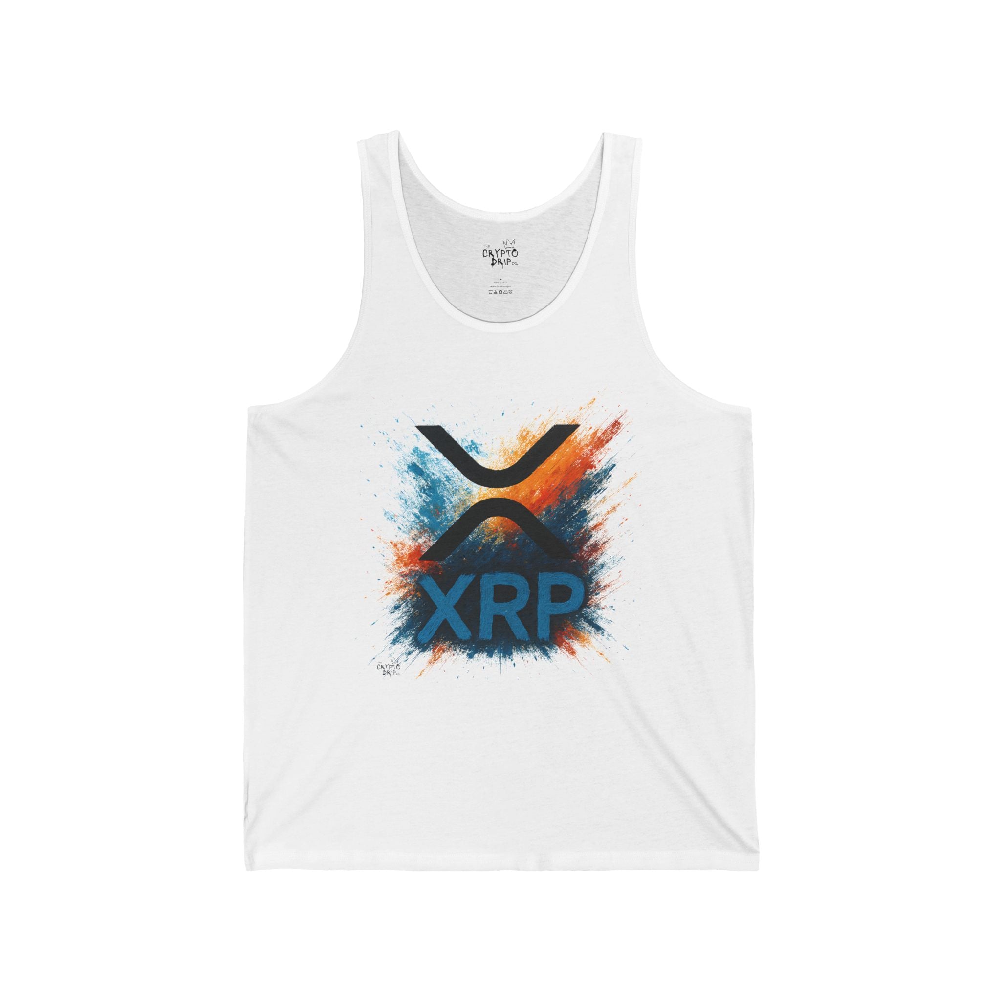 XRP Tank Top Graffiti XRP Logo Unisex Jersey XRP Tank Top Crypto Trading Streetwear Blockchain Gym Top Crypto Clothing xrp Merch
