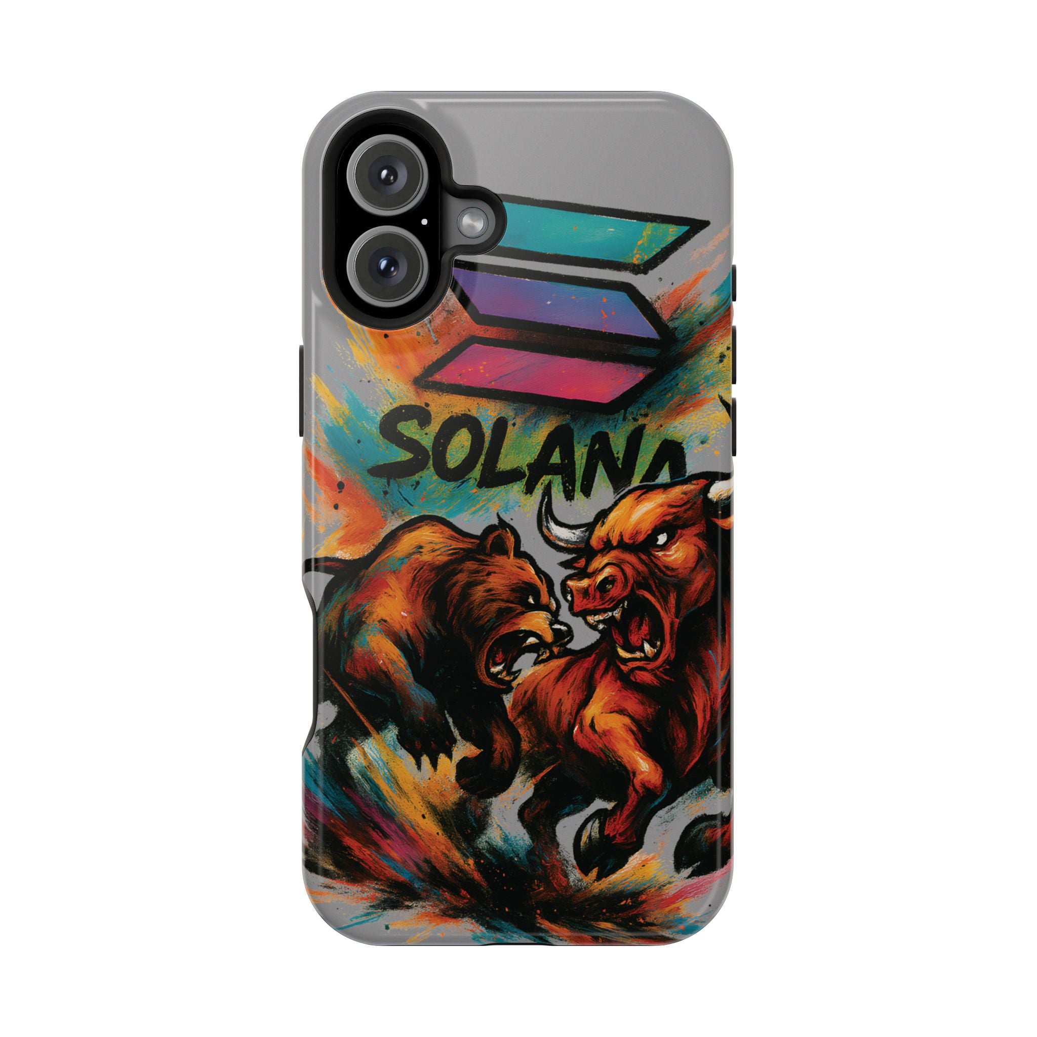 Solana Crypto Phone Case MagSafe iPhone Case Magnetic Tough Cases Bitcoin Phone Case Shock Proof Phone Case Crypto Accessories Crypto Merch