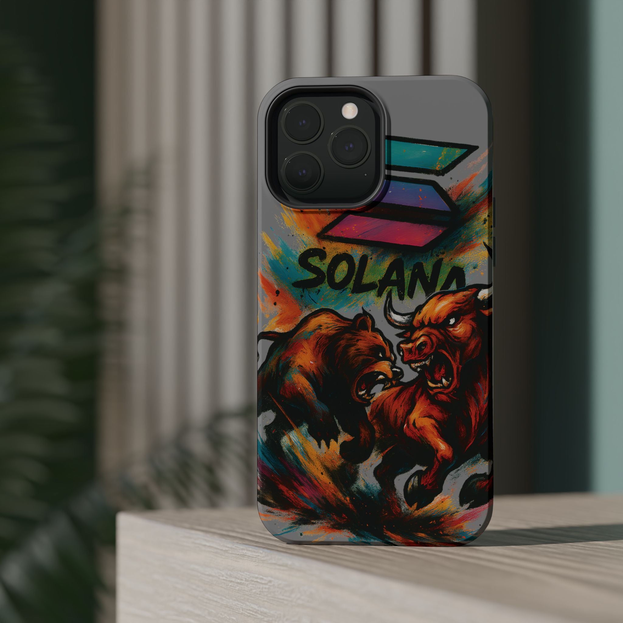 Solana Crypto Phone Case MagSafe iPhone Case Magnetic Tough Cases Bitcoin Phone Case Shock Proof Phone Case Crypto Accessories Crypto Merch