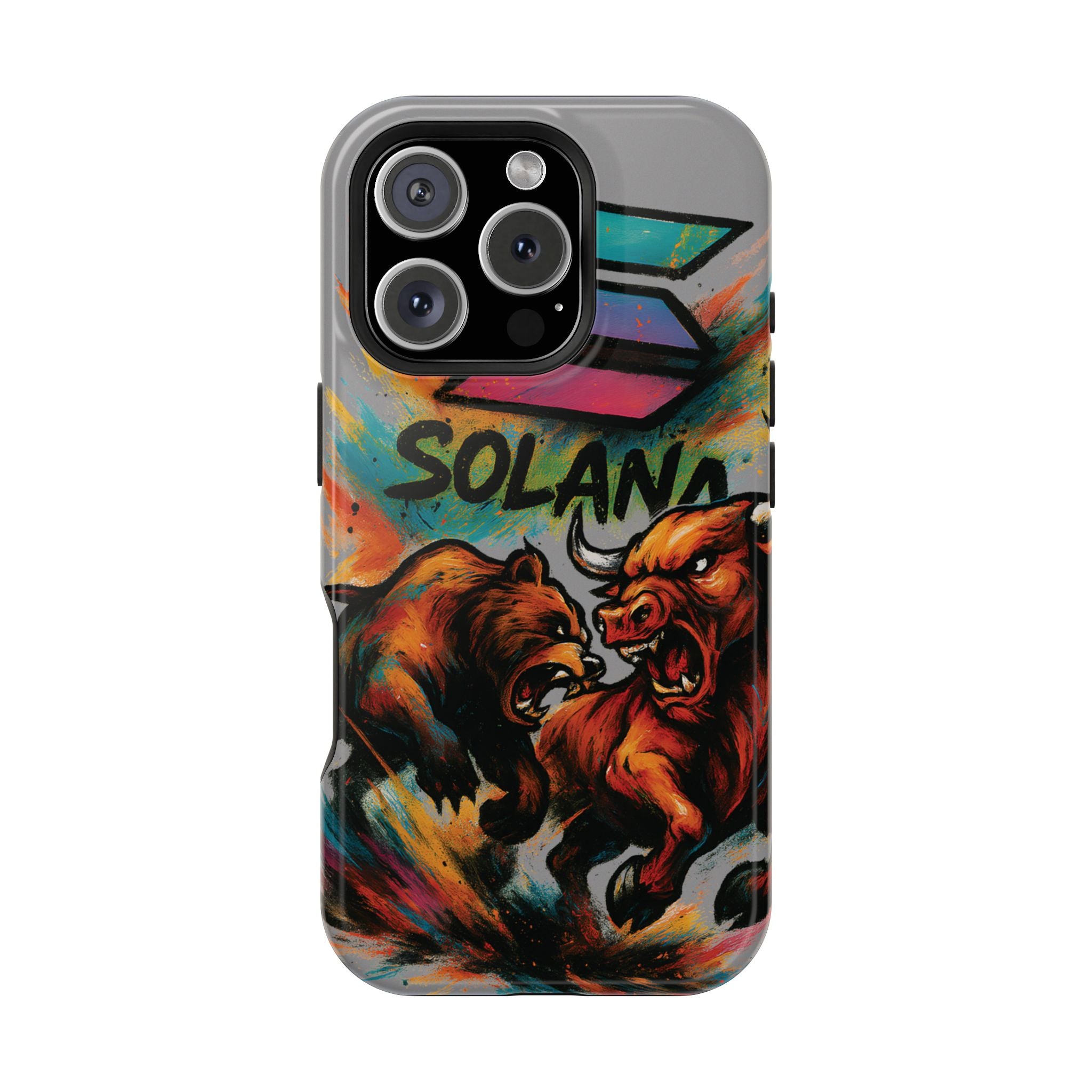 Solana Crypto Phone Case MagSafe iPhone Case Magnetic Tough Cases Bitcoin Phone Case Shock Proof Phone Case Crypto Accessories Crypto Merch