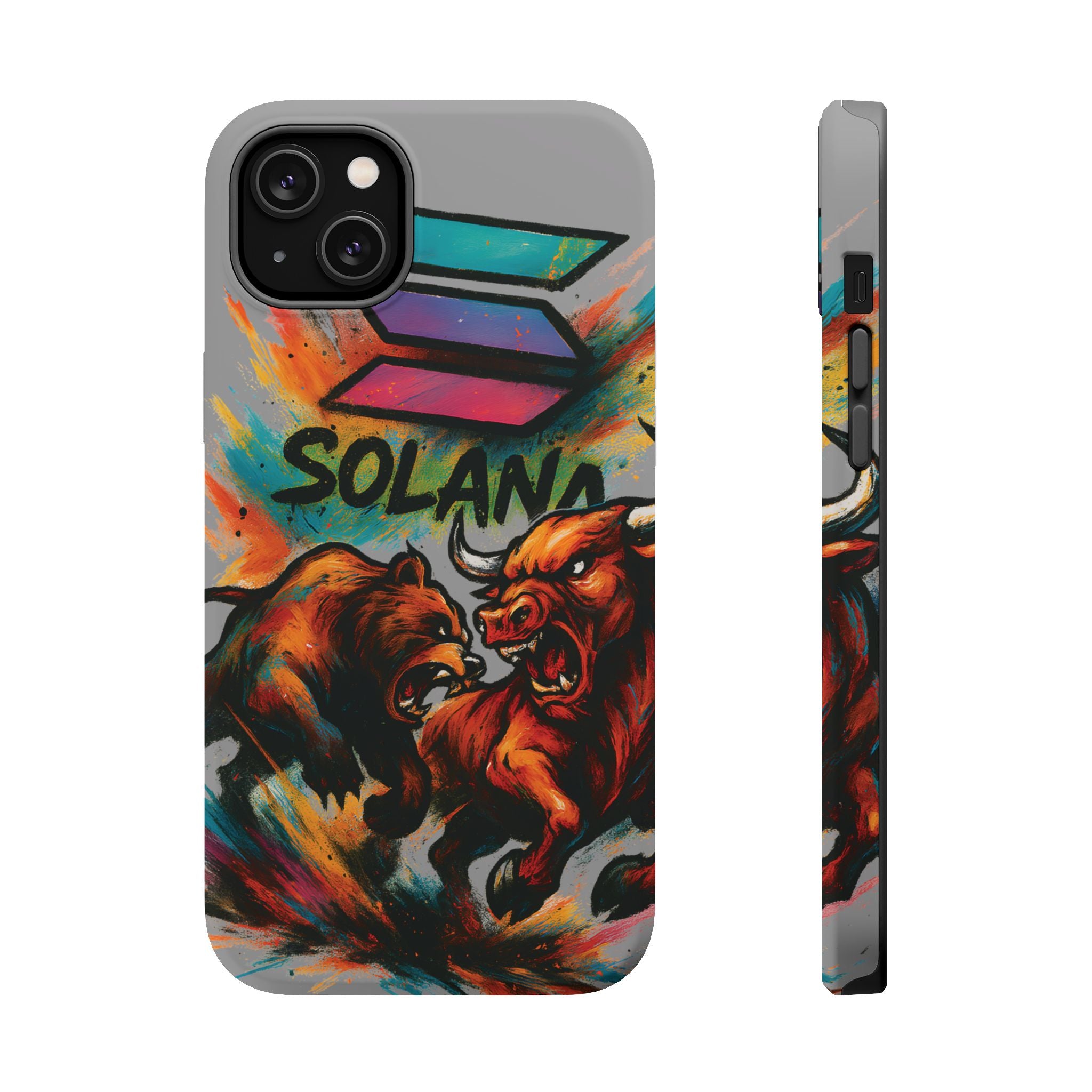 Solana Crypto Phone Case MagSafe iPhone Case Magnetic Tough Cases Bitcoin Phone Case Shock Proof Phone Case Crypto Accessories Crypto Merch