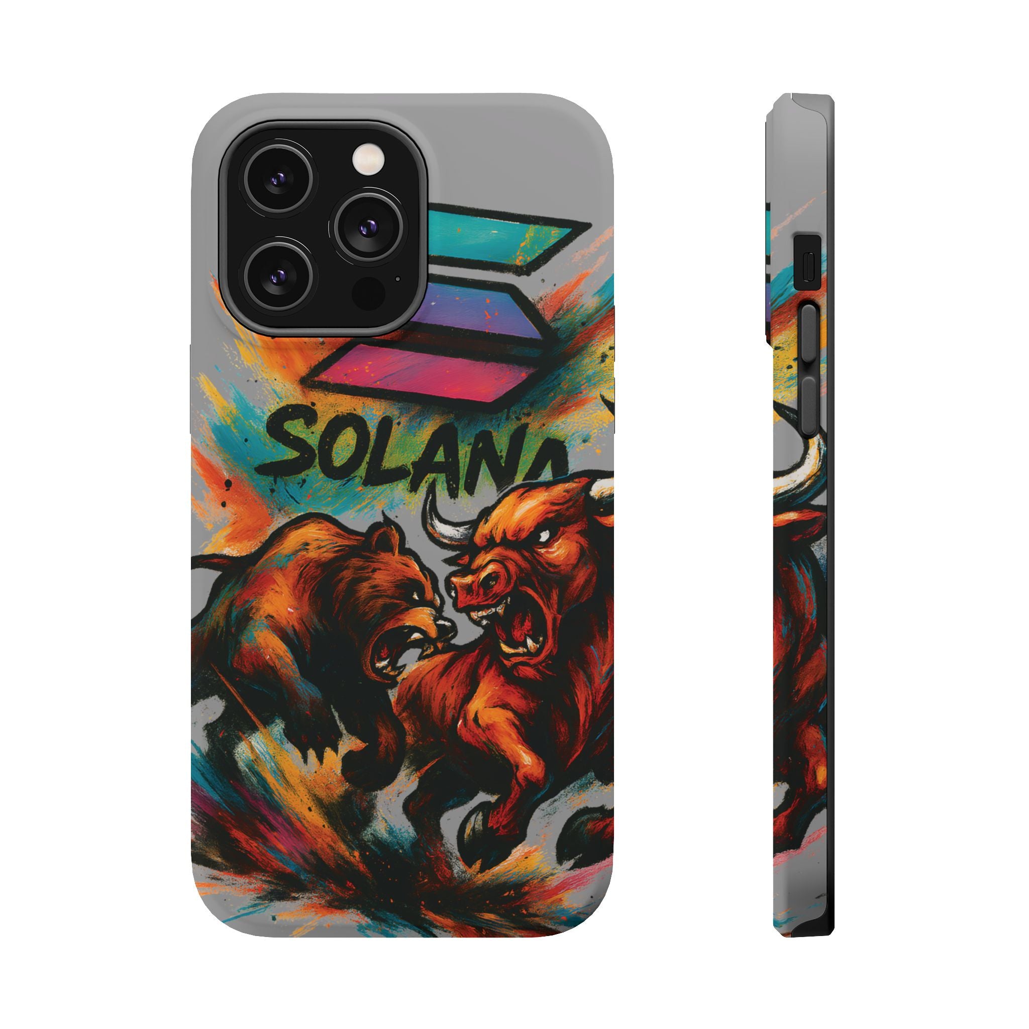 Solana Crypto Phone Case MagSafe iPhone Case Magnetic Tough Cases Bitcoin Phone Case Shock Proof Phone Case Crypto Accessories Crypto Merch