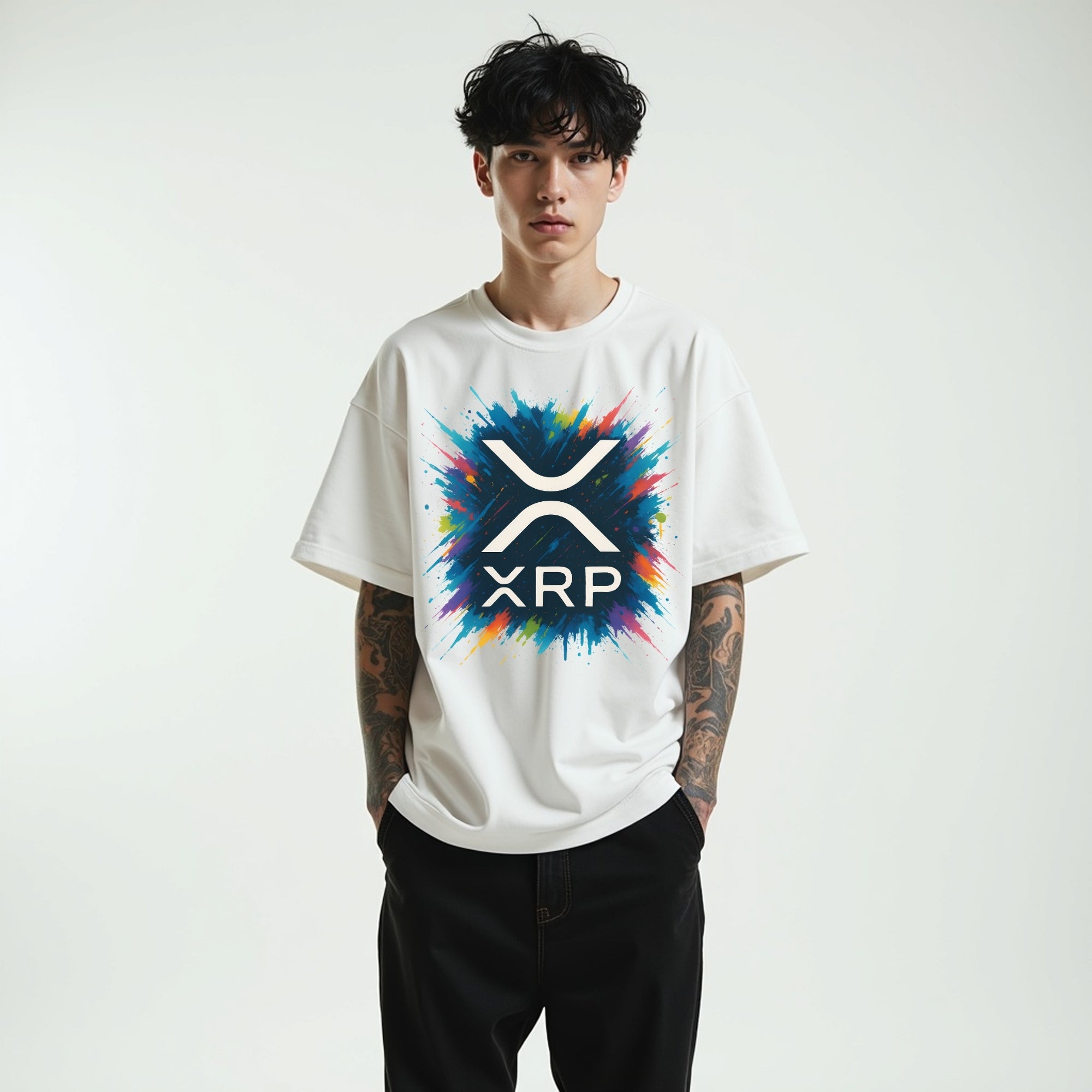 XRP Splash T-Shirt | Crypto Shirt for Traders, Degens & Blockchain Fans | Inspired by XRP