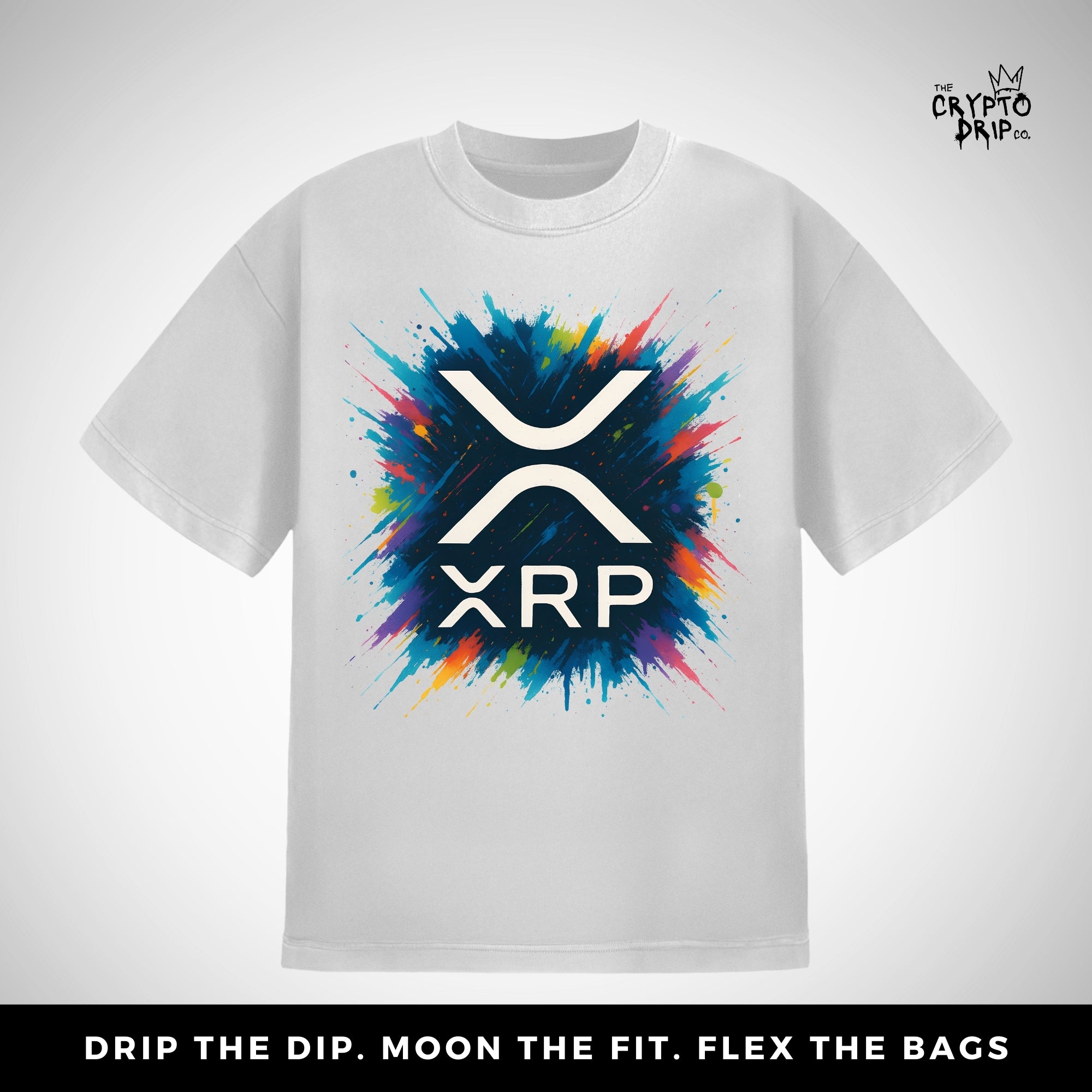 XRP Splash T-Shirt | Crypto Shirt for Traders, Degens & Blockchain Fans | Inspired by XRP