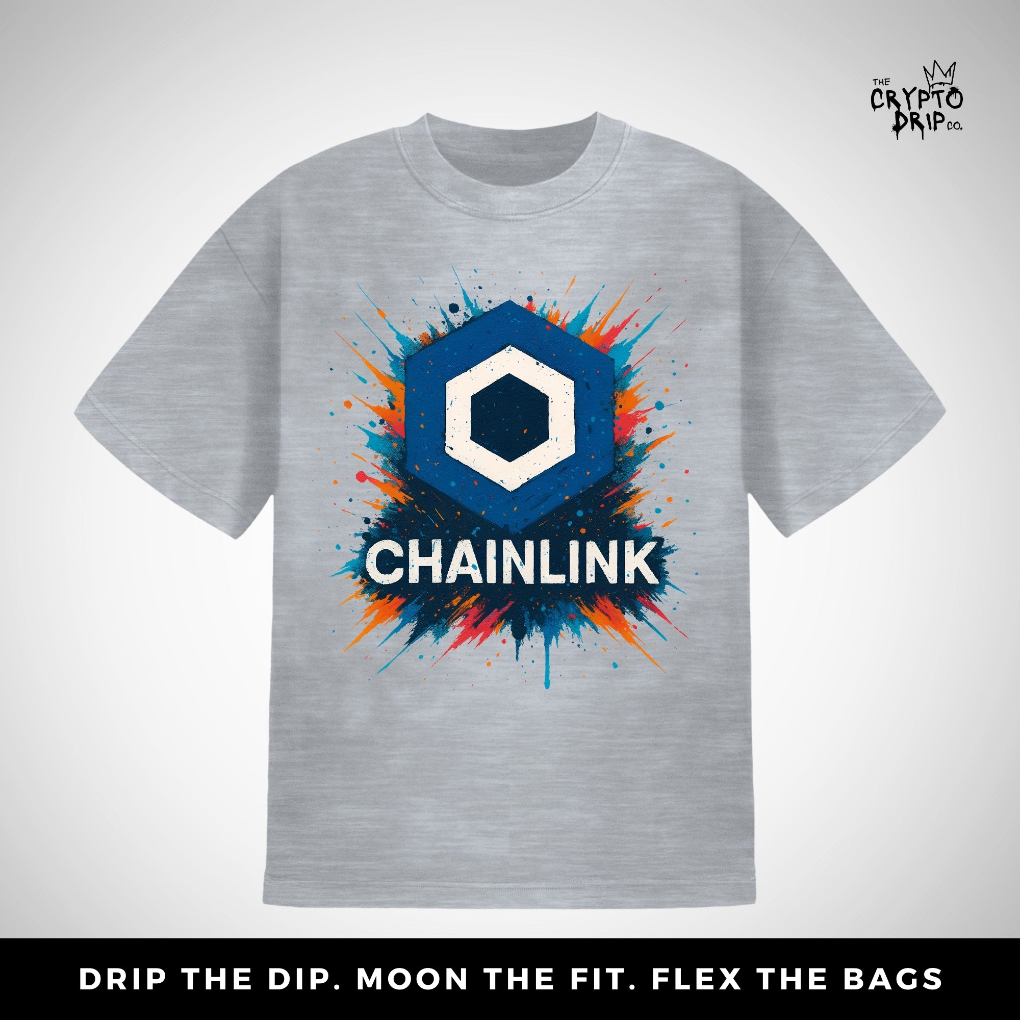 Chainlink Grafftiti T-Shirt | Crypto Shirt for Traders, Degens & Blockchain Fans | Inspired by Chainlink
