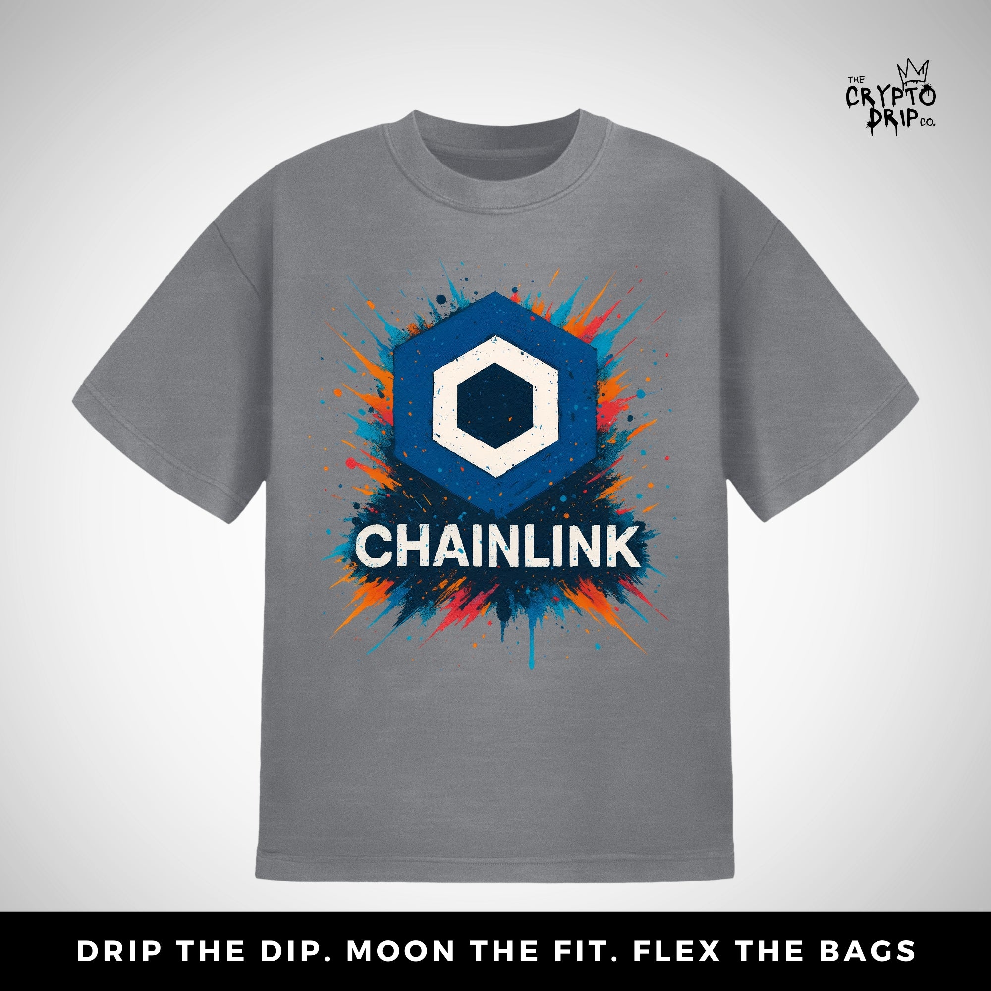 Chainlink Grafftiti T-Shirt | Crypto Shirt for Traders, Degens & Blockchain Fans | Inspired by Chainlink