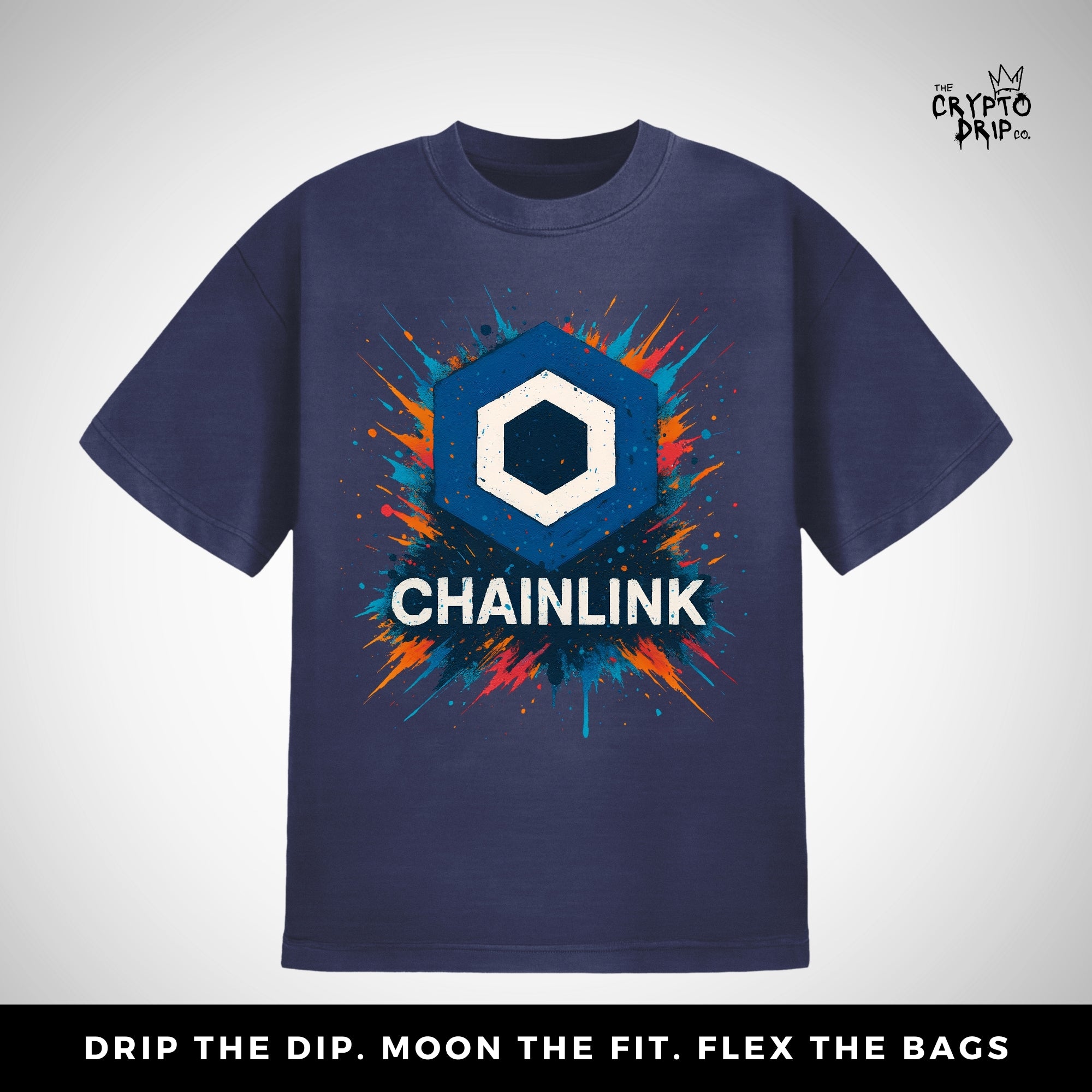 Chainlink Grafftiti T-Shirt | Crypto Shirt for Traders, Degens & Blockchain Fans | Inspired by Chainlink