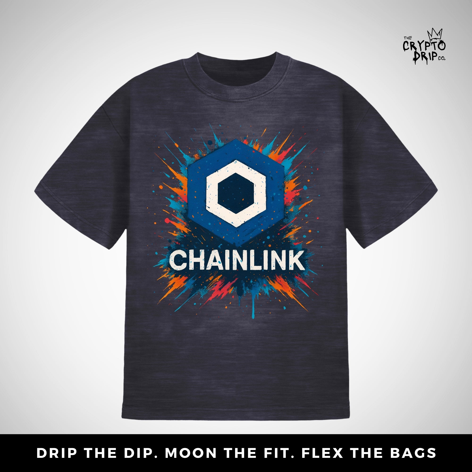 Chainlink Grafftiti T-Shirt | Crypto Shirt for Traders, Degens & Blockchain Fans | Inspired by Chainlink