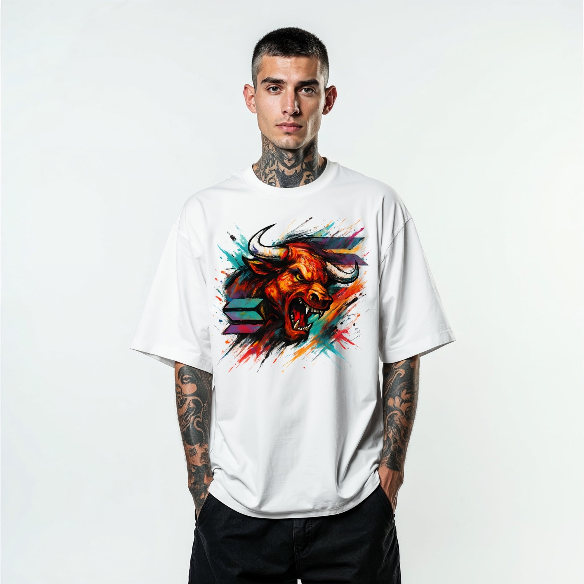 Solana Bull T-Shirt | Crypto Shirt for Traders, Degens & Blockchain Fans | Inspired by Solana