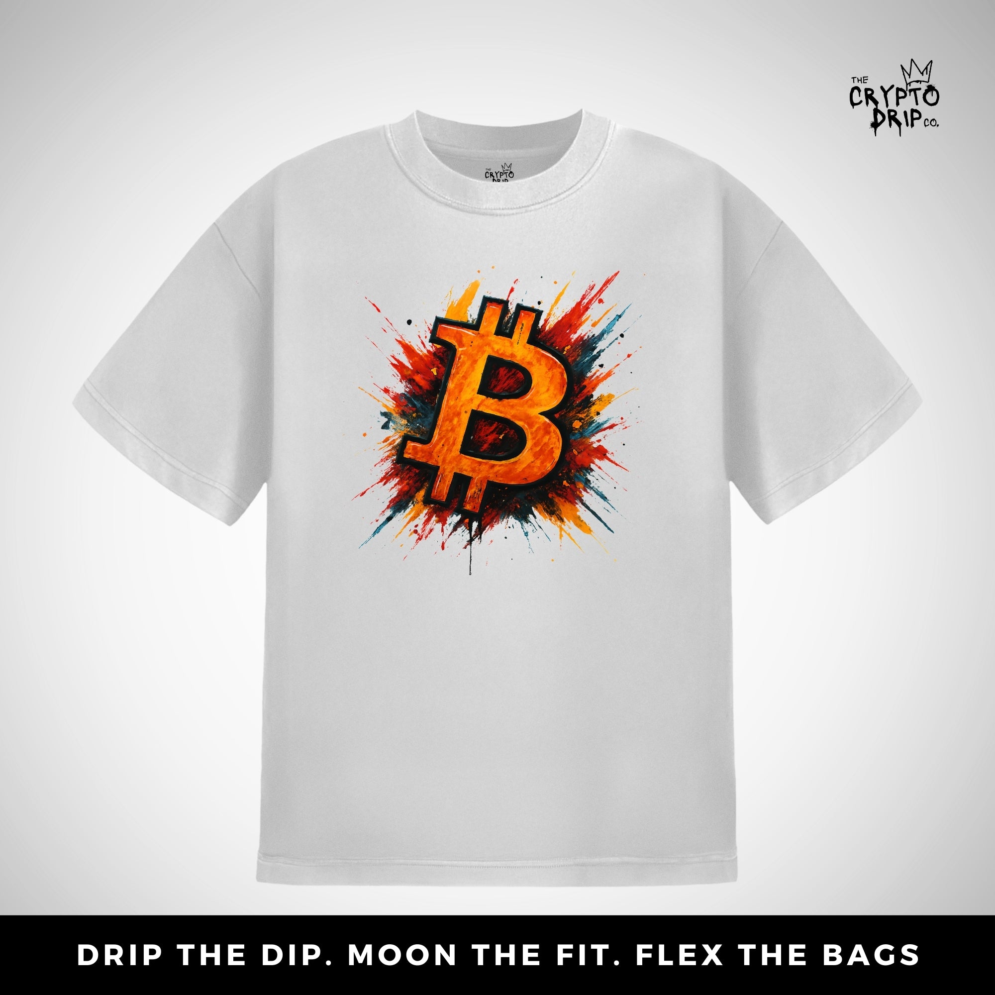 Bitcoin Graffiti T-Shirt | Women's Crypto Shirt for Traders, Degens & Blockchain Fans | Inspired by Bitcoin