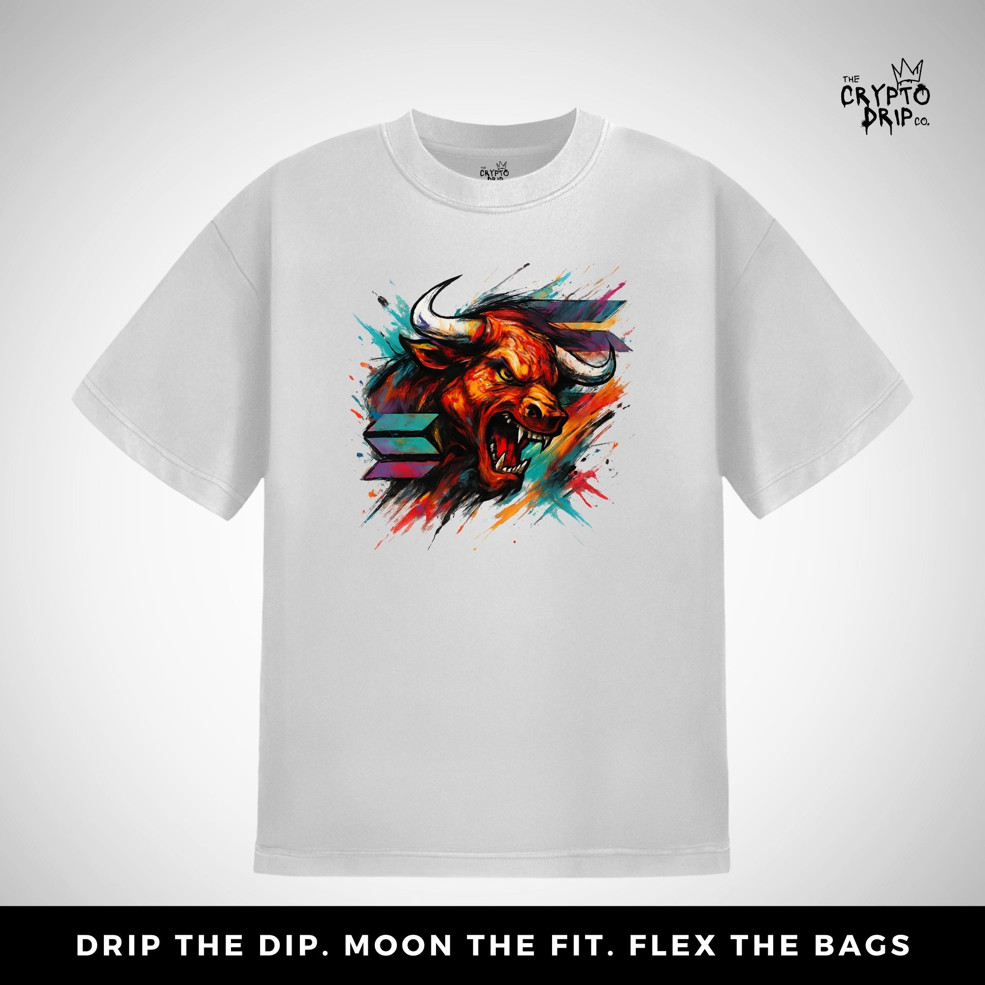 Solana Bull T-Shirt | Women's Crypto Shirt for Traders, Degens & Blockchain Fans | Inspired by Solana