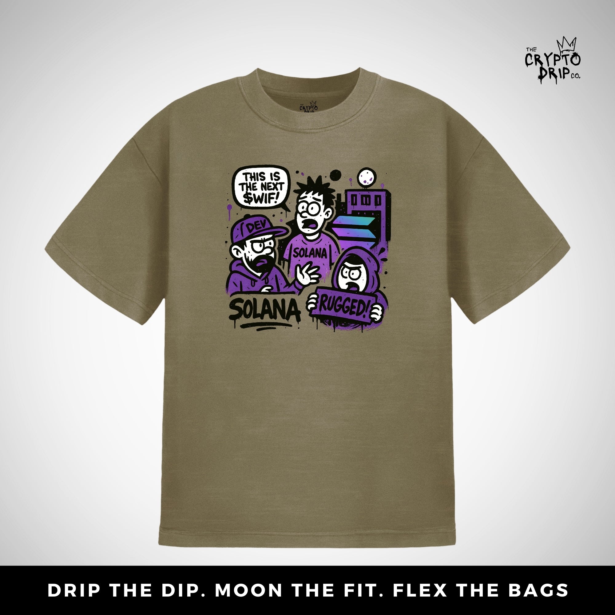Solana Degen Memecoin T-Shirt | Women's Crypto Shirt for Traders, Degens & Blockchain Fans | Inspired by Solana