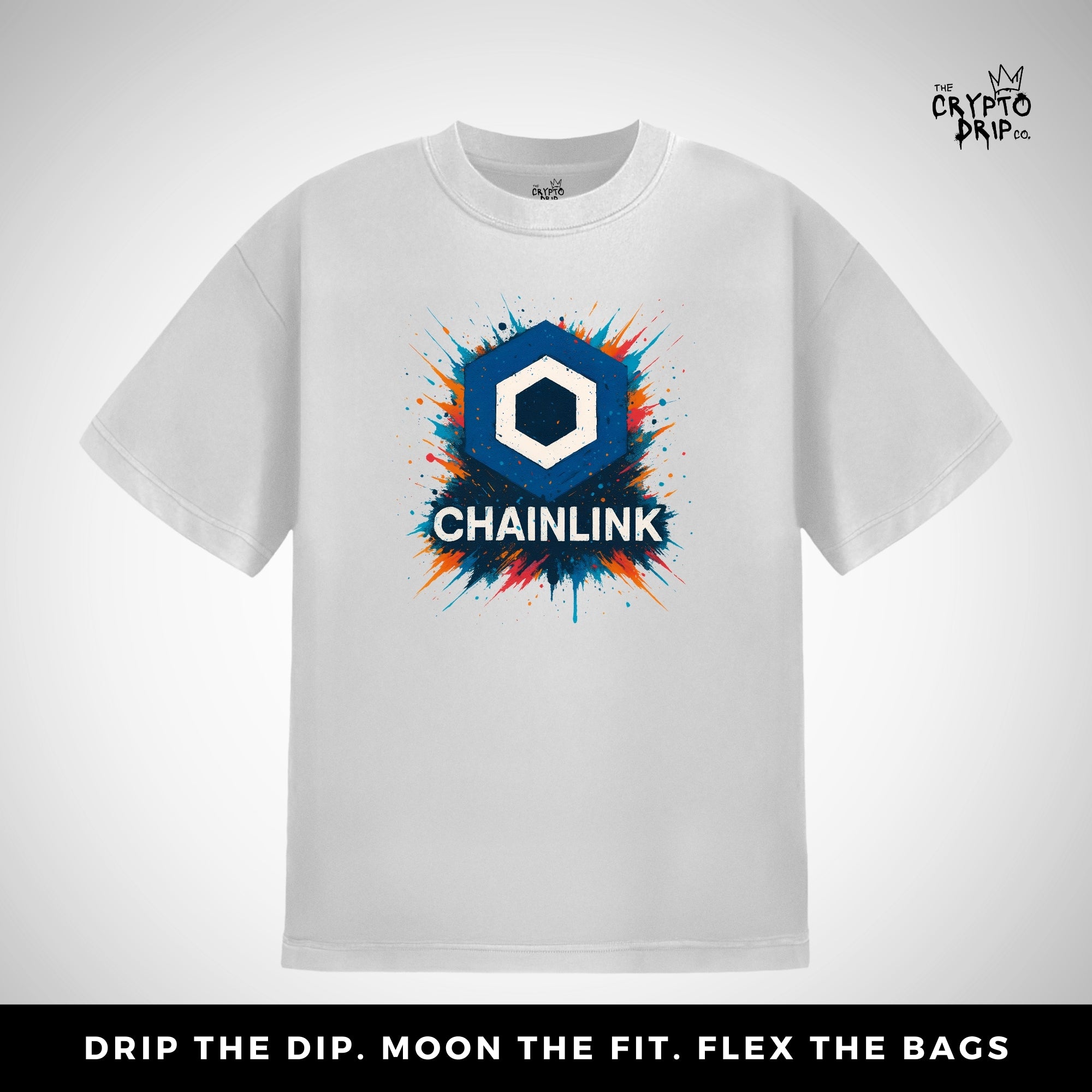Chainlink Grafftiti T-Shirt | Women'sCrypto Shirt for Traders, Degens & Blockchain Fans | Inspired by Chainlink