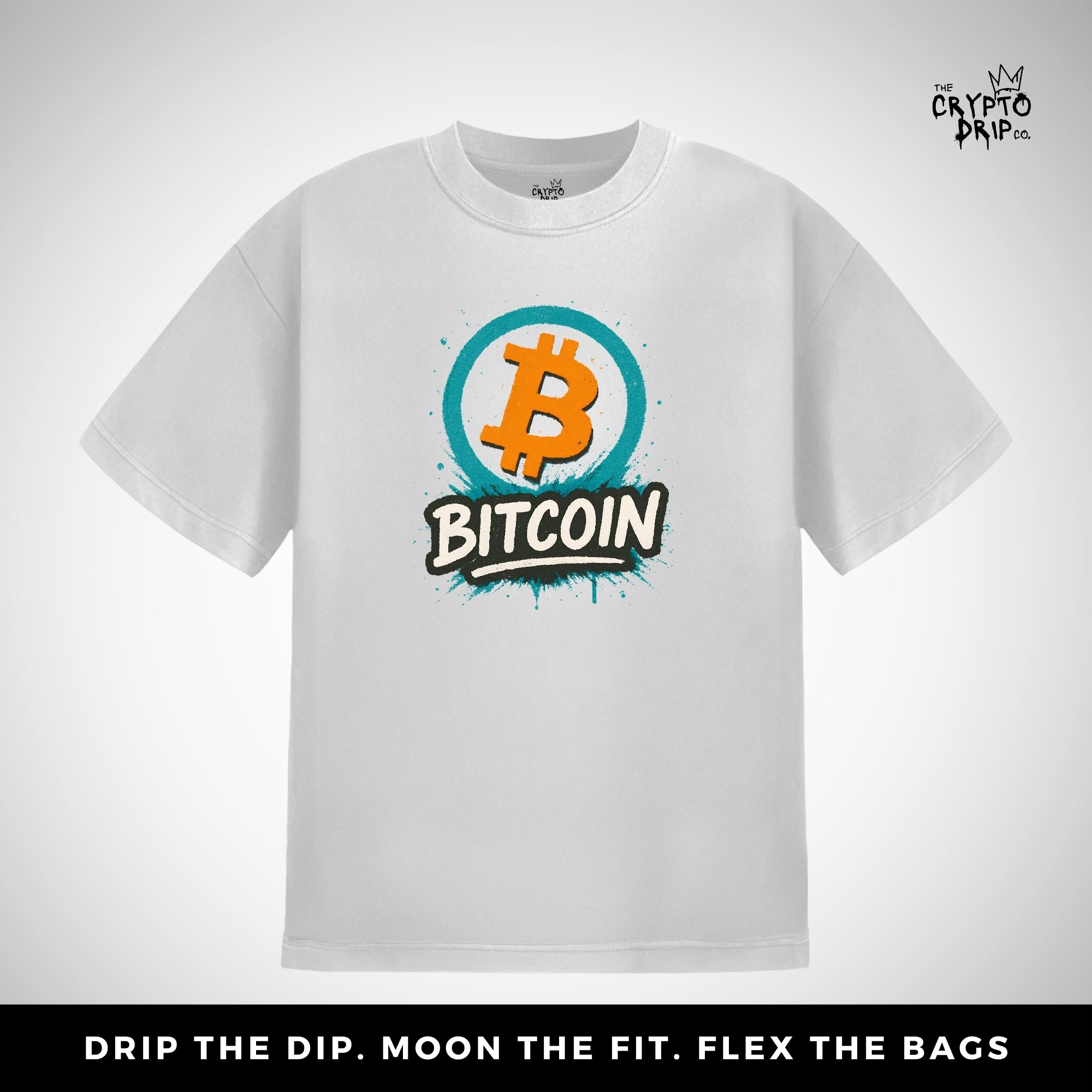 Vintage Bitcoin Skater T-Shirt | Women's Crypto Shirt for Traders, Degens & Blockchain Fans | Inspired by Bitcoin