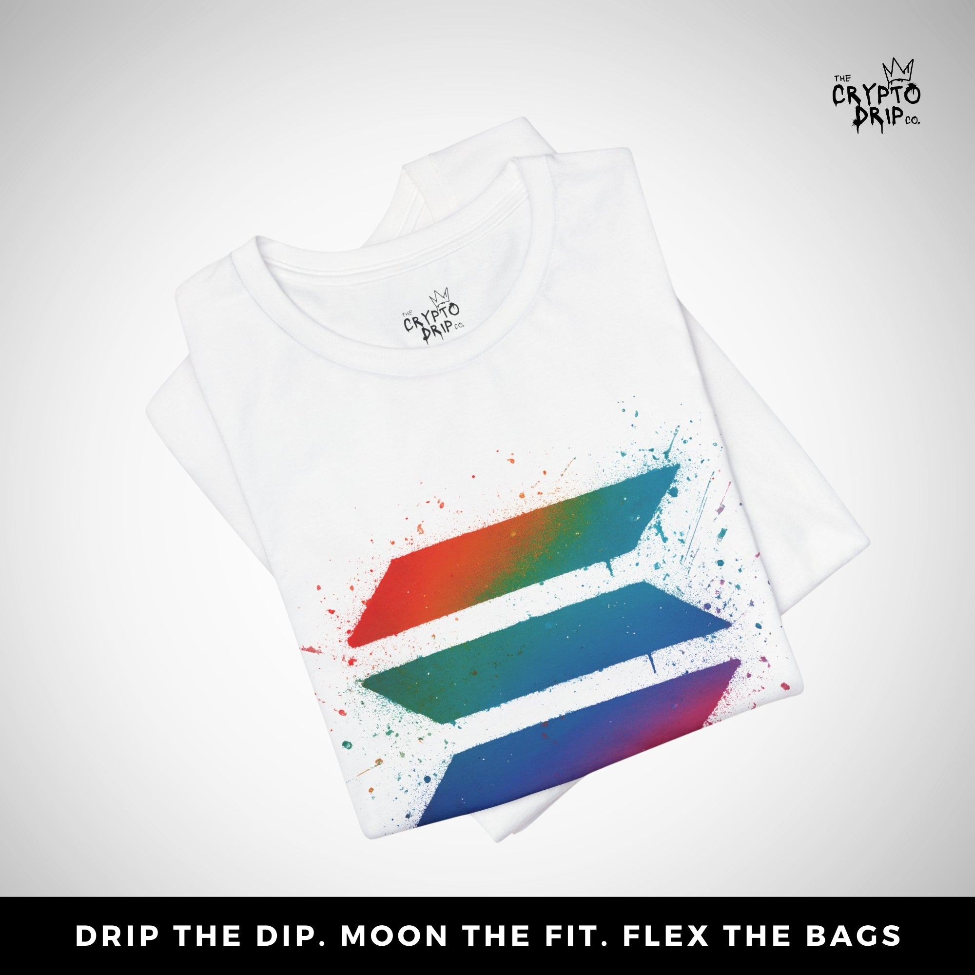Solana Graffiti Spray T-Shirt | HBAR Crypto Shirt for Traders, Degens & Blockchain Fans | Inspired by Solana