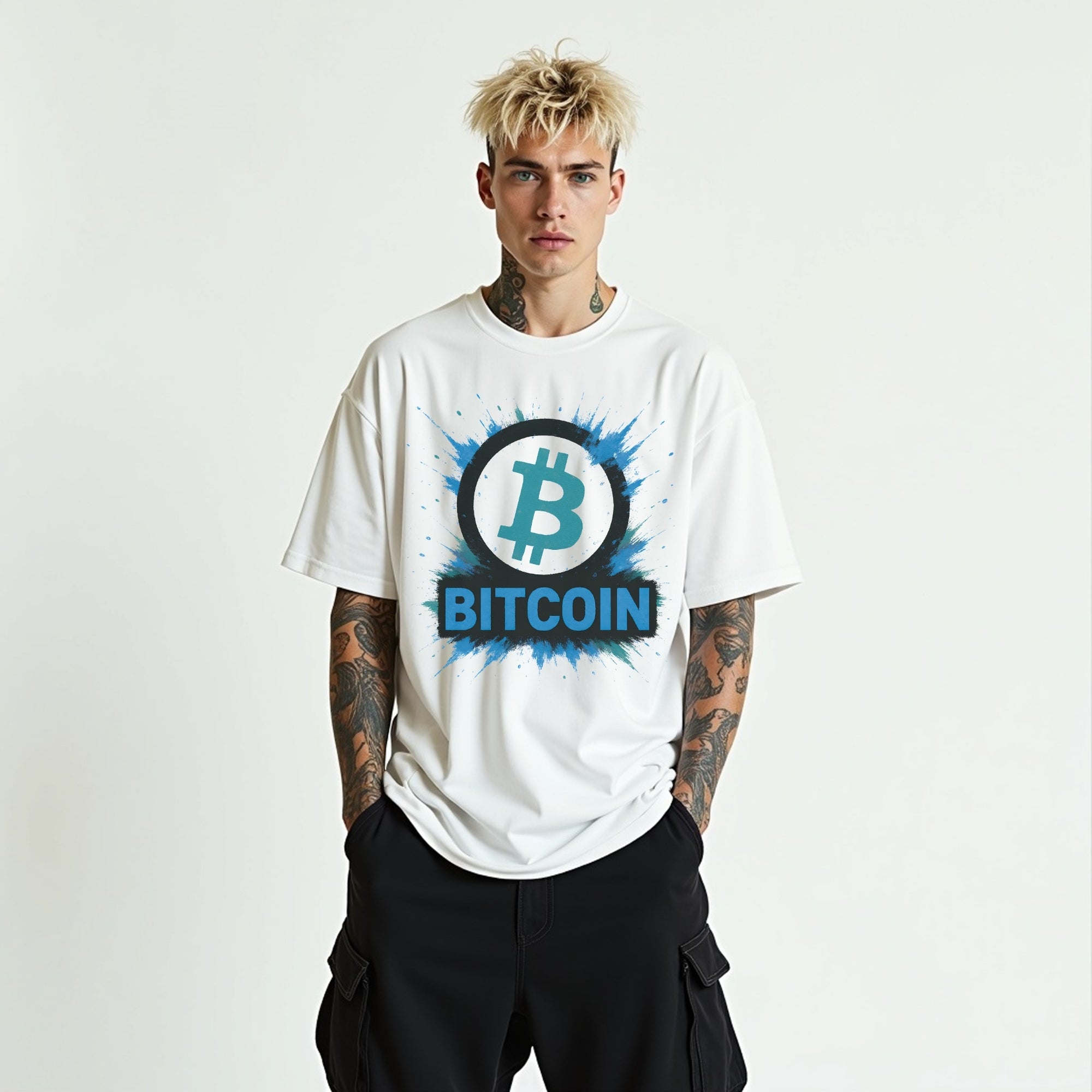 Bitcoin Graffiti T-Shirt | BTC Crypto Shirt for Traders, Degens & Blockchain Fans | Inspired by Bitcoin