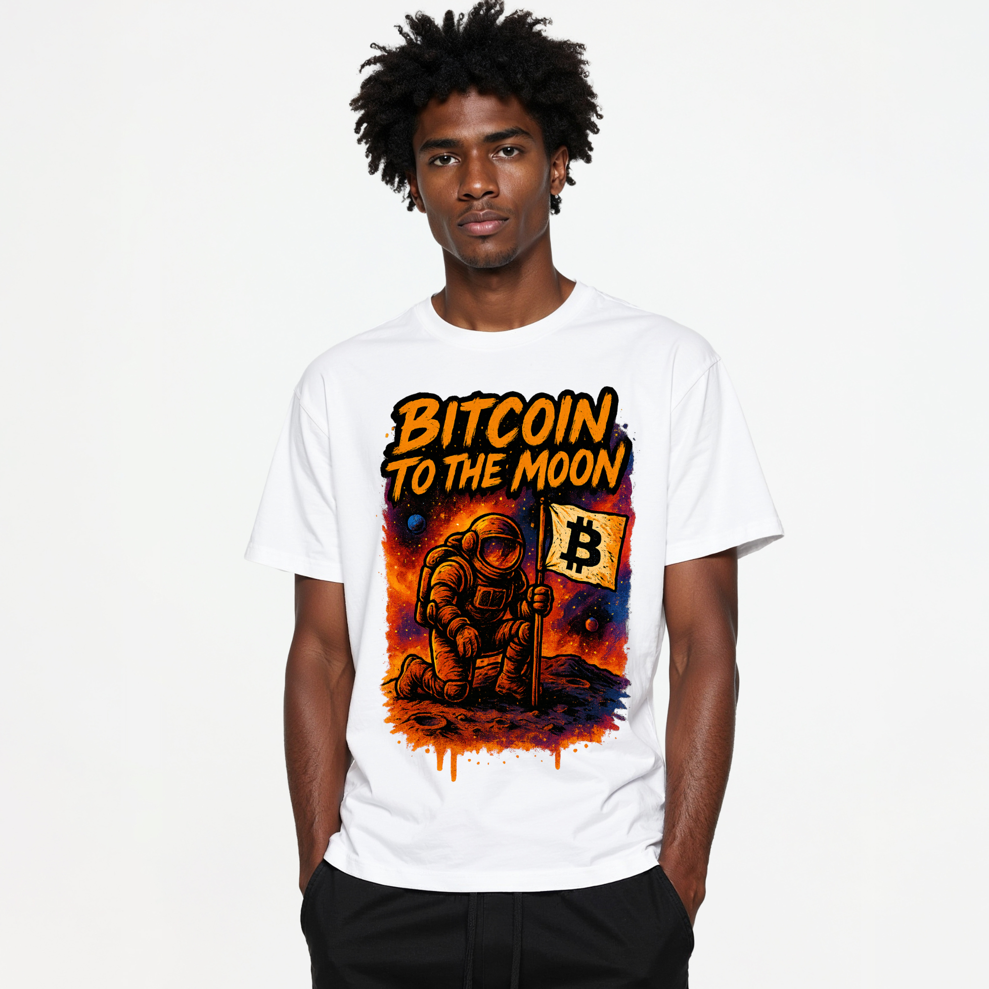 Crypto Shirt Bitcoin To The Moon T-Shirt for Degens & BTC Fans Crypto Merch Crypto Clothing Bitcoin Merch Shirt