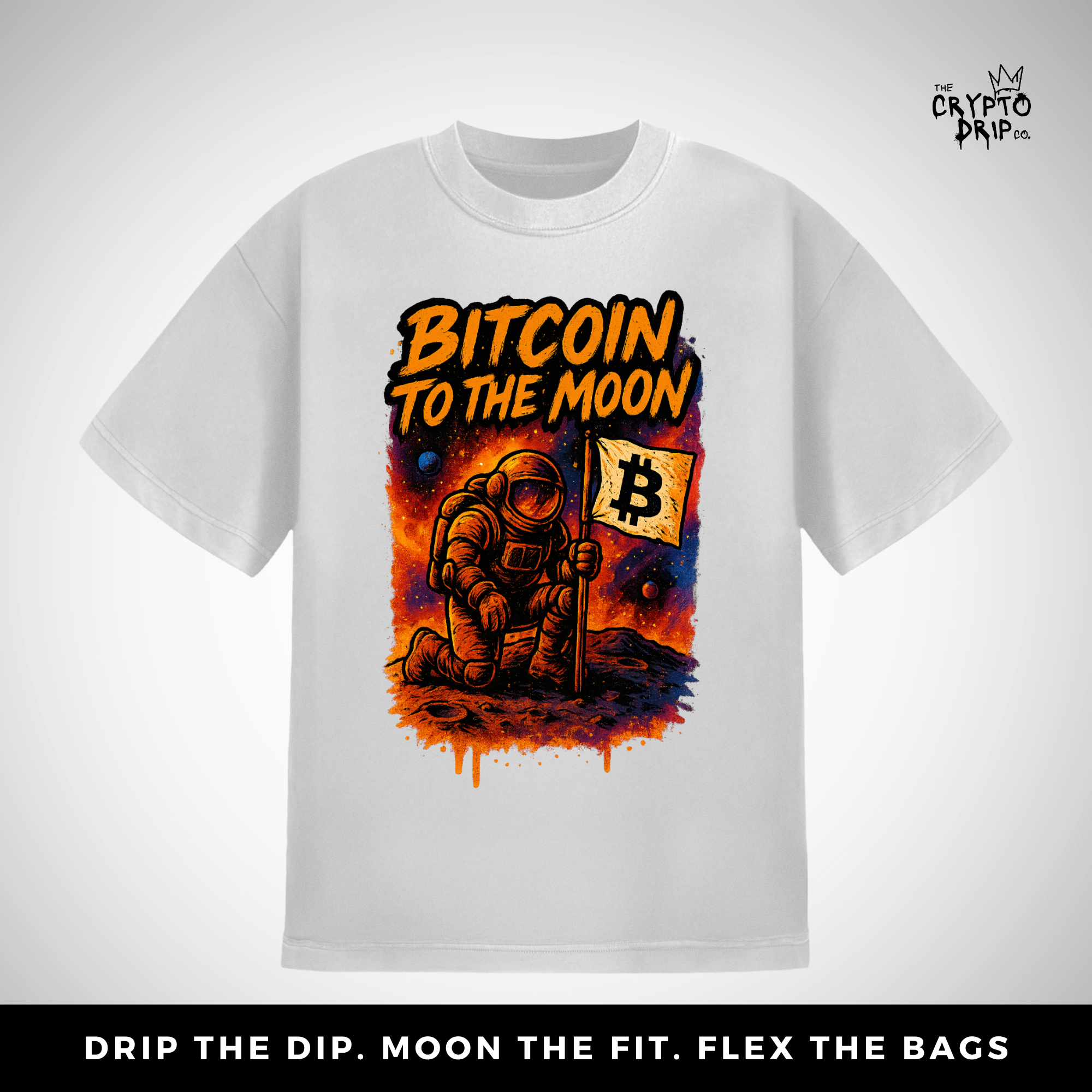 Crypto Shirt Bitcoin To The Moon T-Shirt for Degens & BTC Fans Crypto Merch Crypto Clothing Bitcoin Merch Shirt