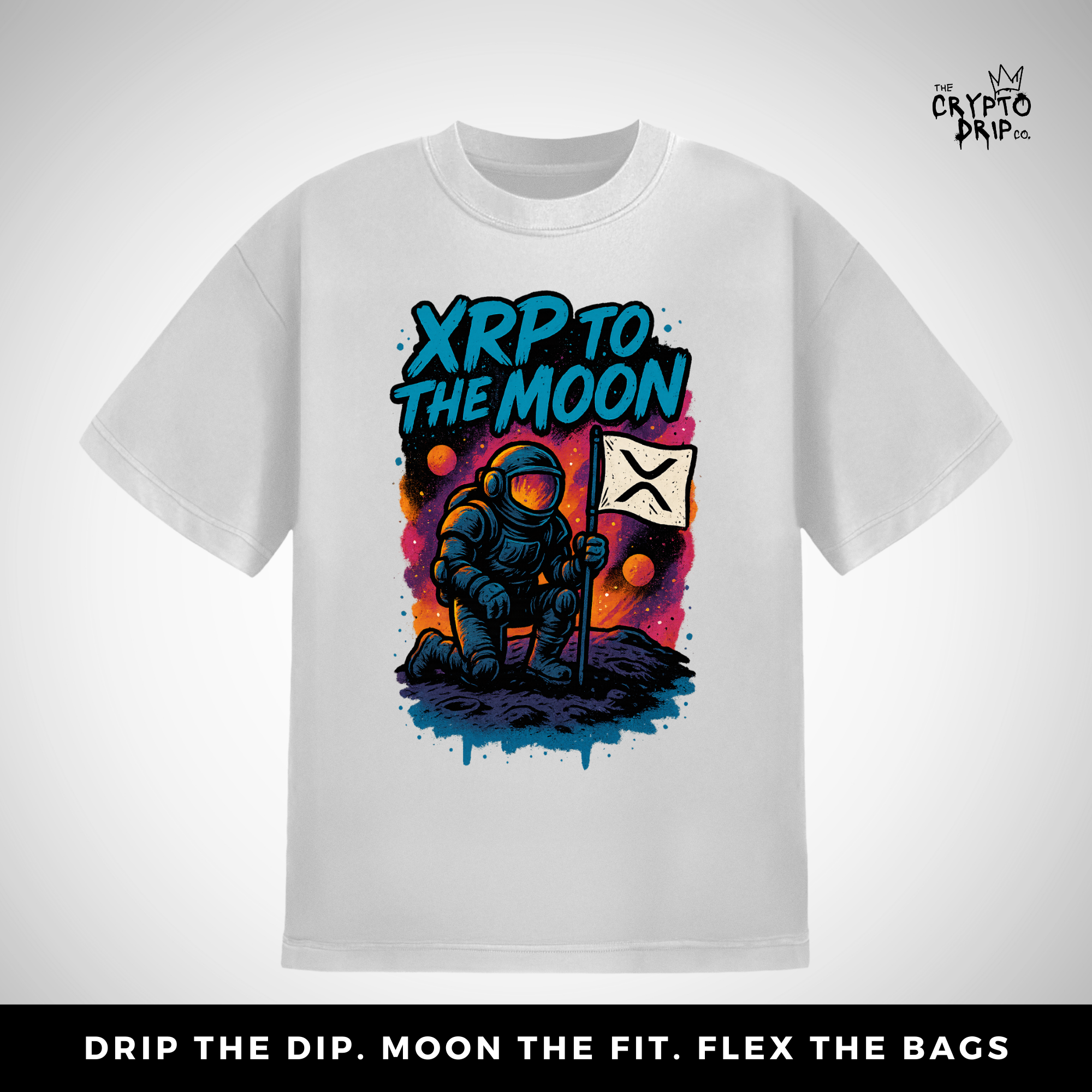 Crypto Shirt XRP To The Moon T-Shirt for Degens & XRP Fans Crypto Merch Crypto Clothing XRP Merch Shirt
