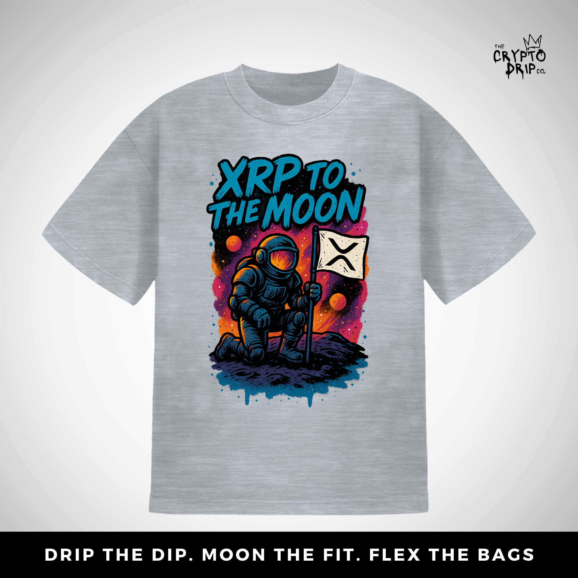 Crypto Shirt XRP To The Moon T-Shirt for Degens & XRP Fans Crypto Merch Crypto Clothing XRP Merch Shirt