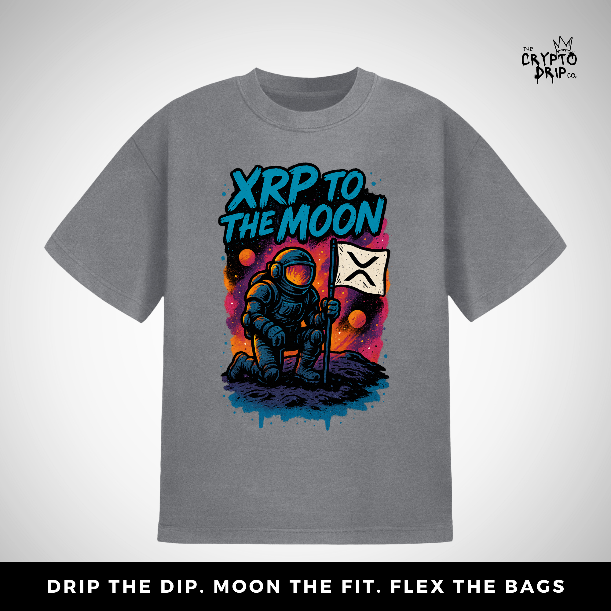 Crypto Shirt XRP To The Moon T-Shirt for Degens & XRP Fans Crypto Merch Crypto Clothing XRP Merch Shirt