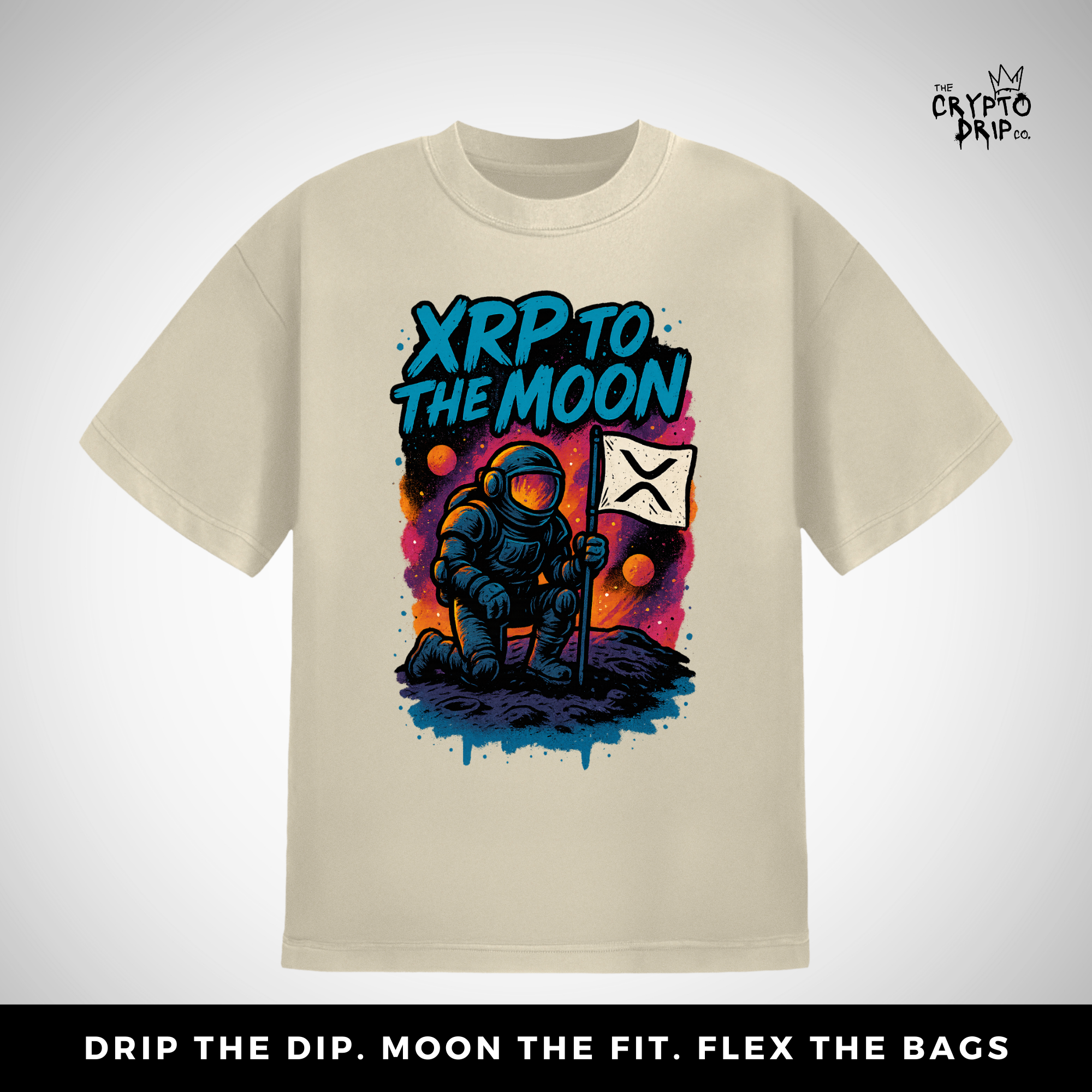 Crypto Shirt XRP To The Moon T-Shirt for Degens & XRP Fans Crypto Merch Crypto Clothing XRP Merch Shirt