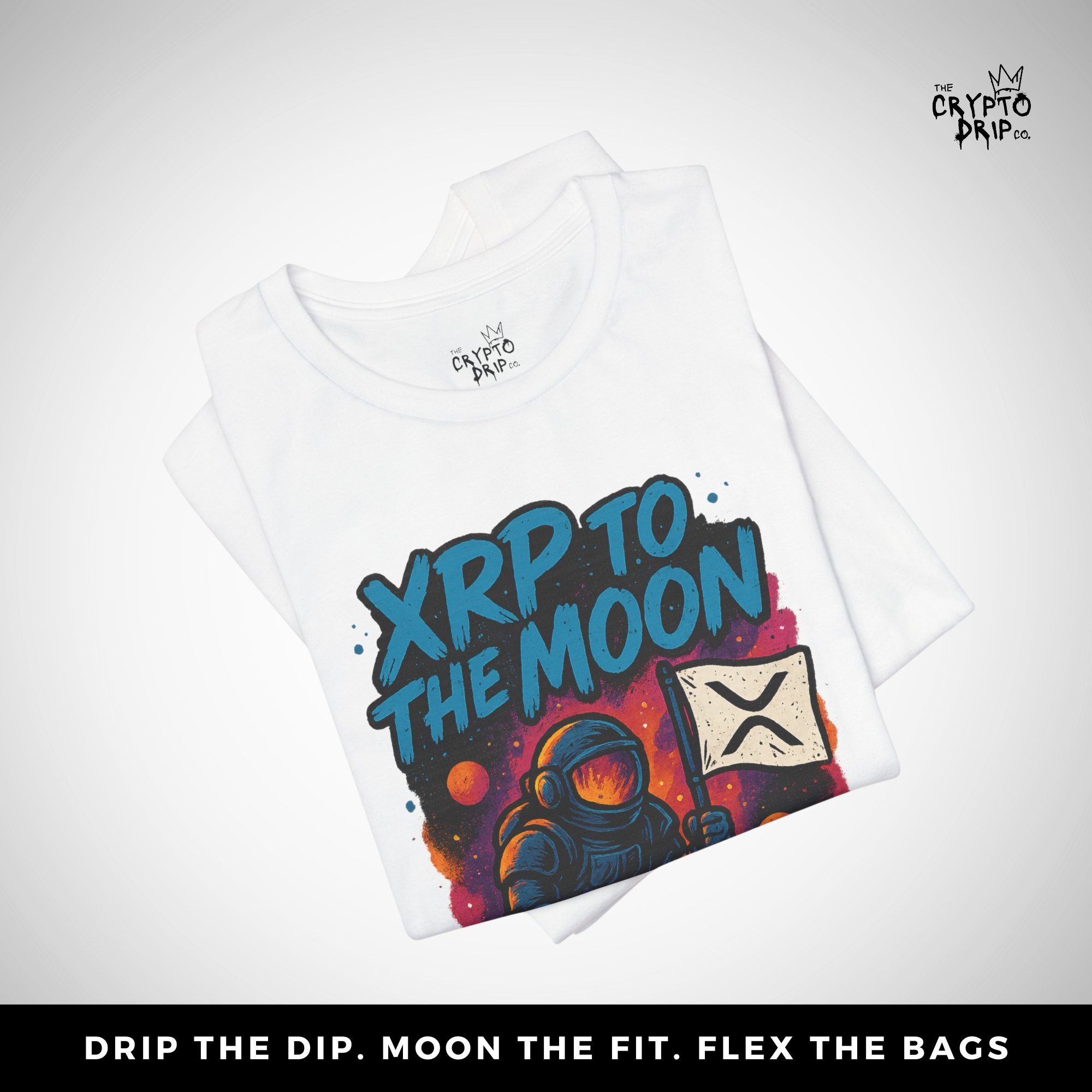Crypto Shirt XRP To The Moon T-Shirt for Degens & XRP Fans Crypto Merch Crypto Clothing XRP Merch Shirt