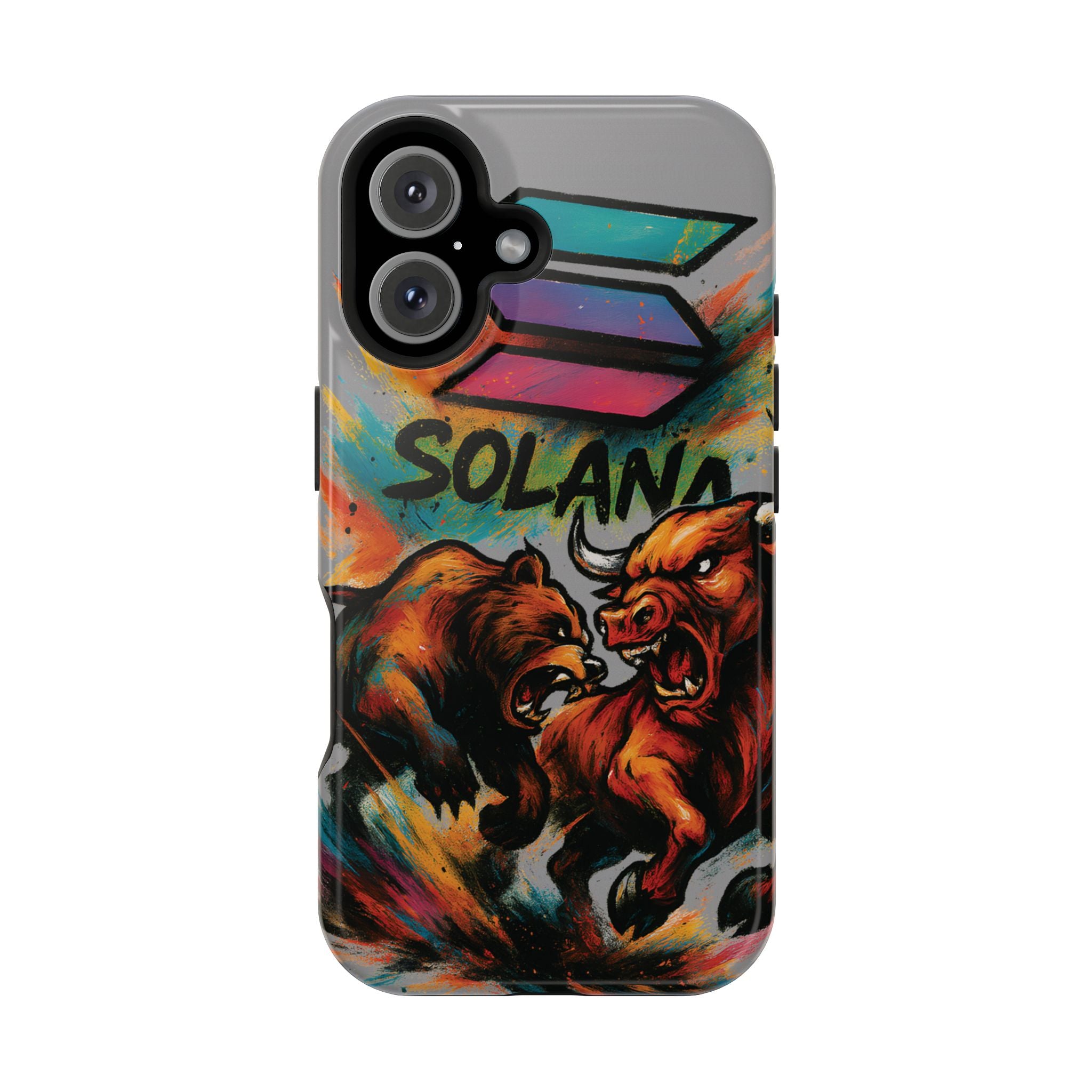 Solana Crypto Phone Case MagSafe iPhone Case Magnetic Tough Cases Bitcoin Phone Case Shock Proof Phone Case Crypto Accessories Crypto Merch