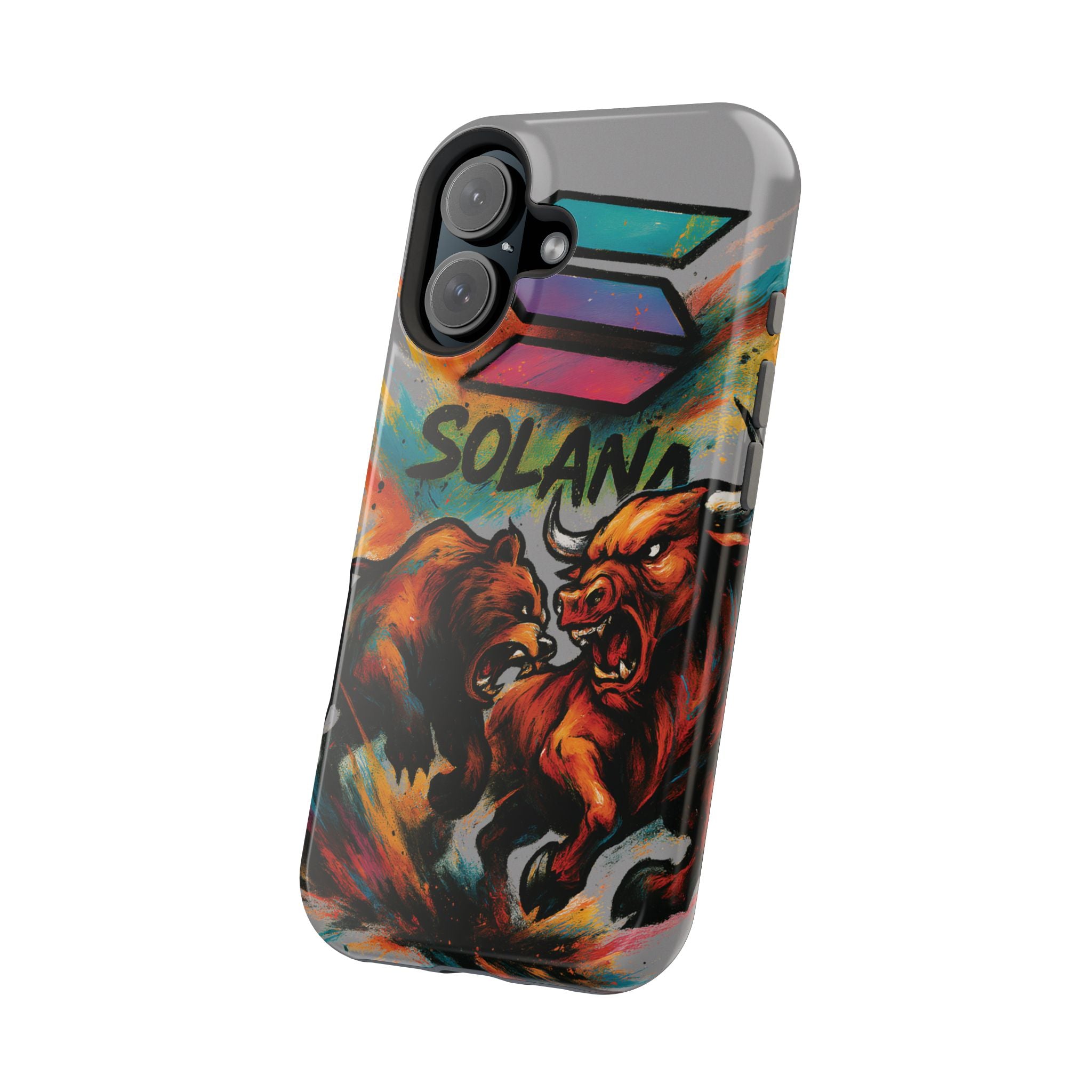 Solana Crypto Phone Case MagSafe iPhone Case Magnetic Tough Cases Bitcoin Phone Case Shock Proof Phone Case Crypto Accessories Crypto Merch