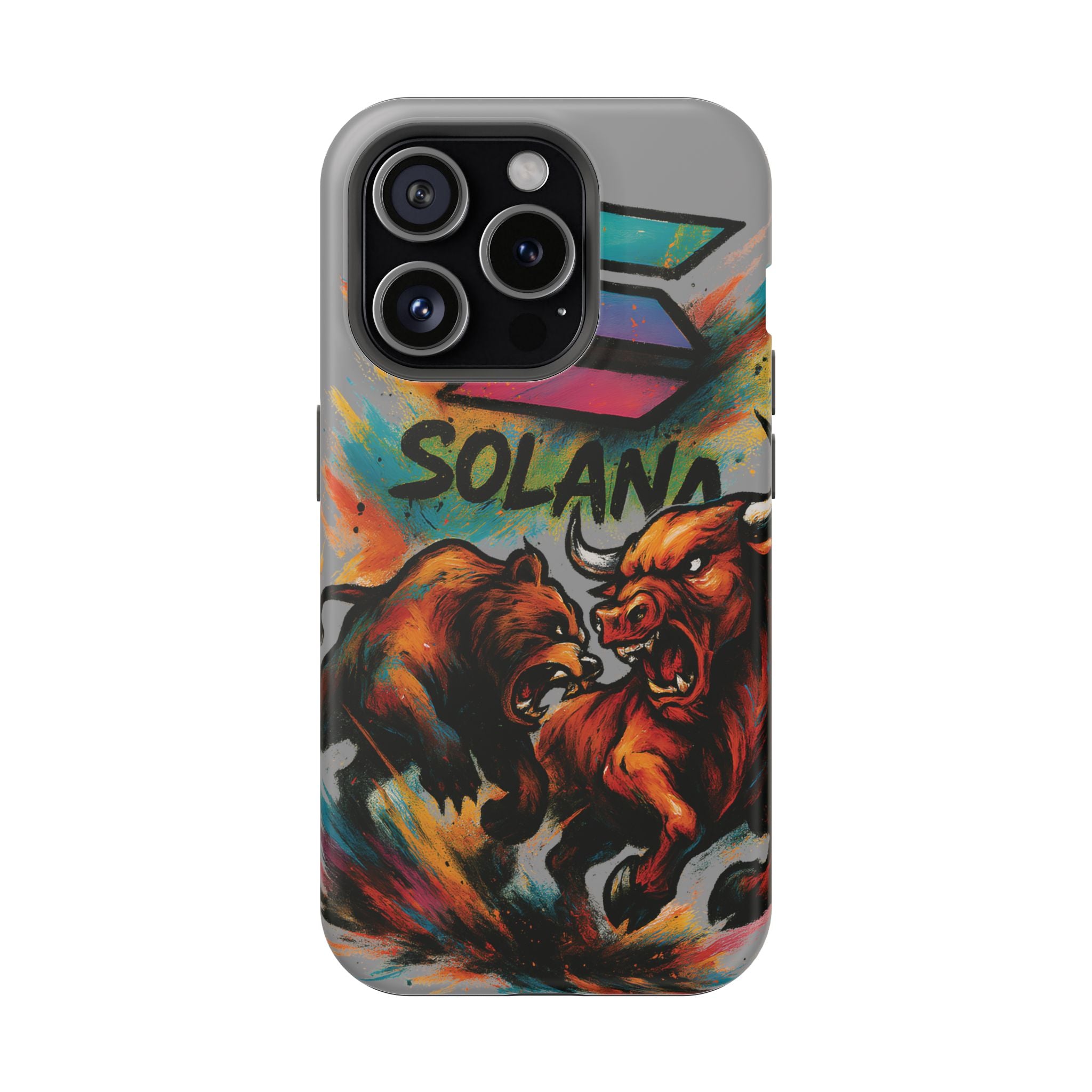 Solana Crypto Phone Case MagSafe iPhone Case Magnetic Tough Cases Bitcoin Phone Case Shock Proof Phone Case Crypto Accessories Crypto Merch