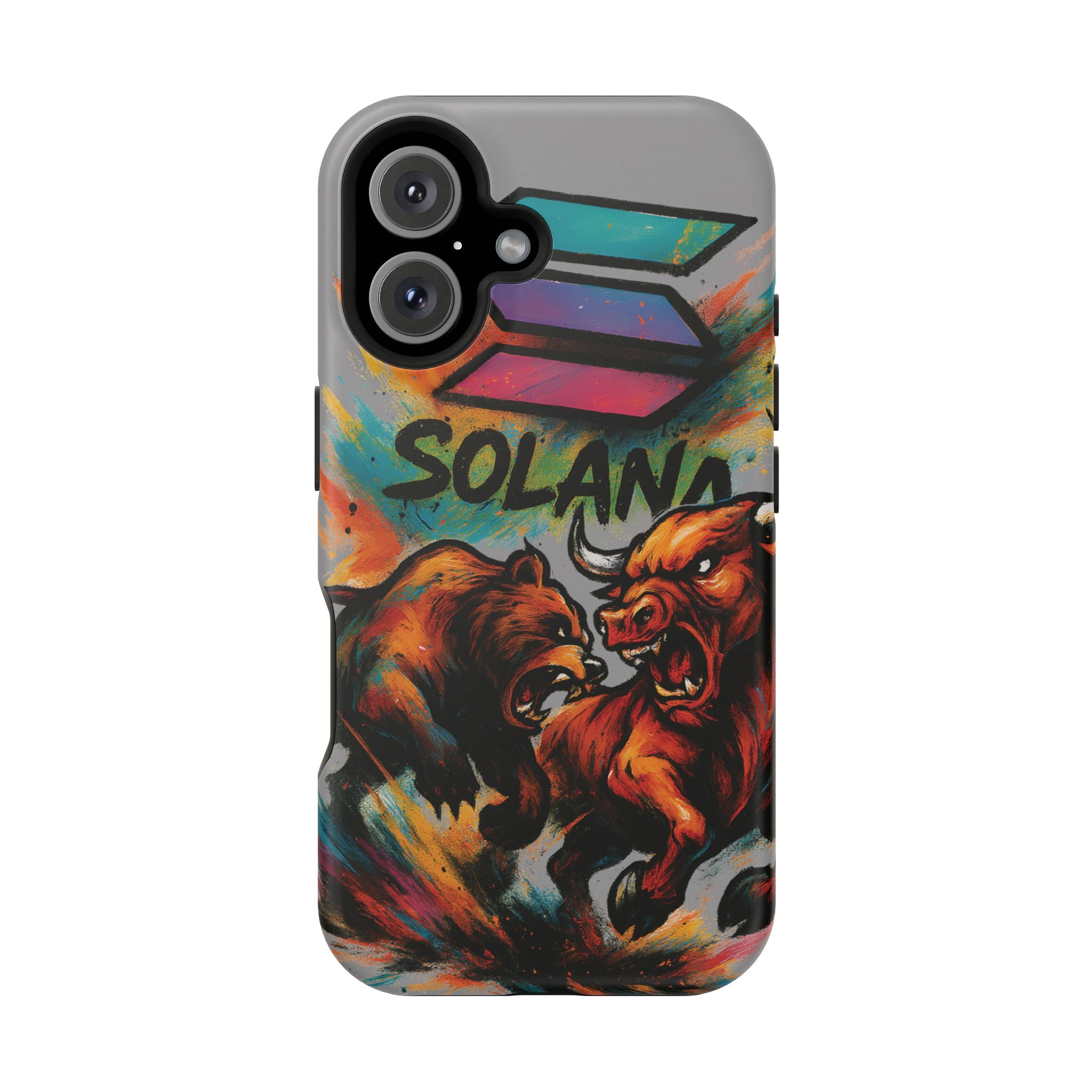 Solana Crypto Phone Case MagSafe iPhone Case Magnetic Tough Cases Bitcoin Phone Case Shock Proof Phone Case Crypto Accessories Crypto Merch