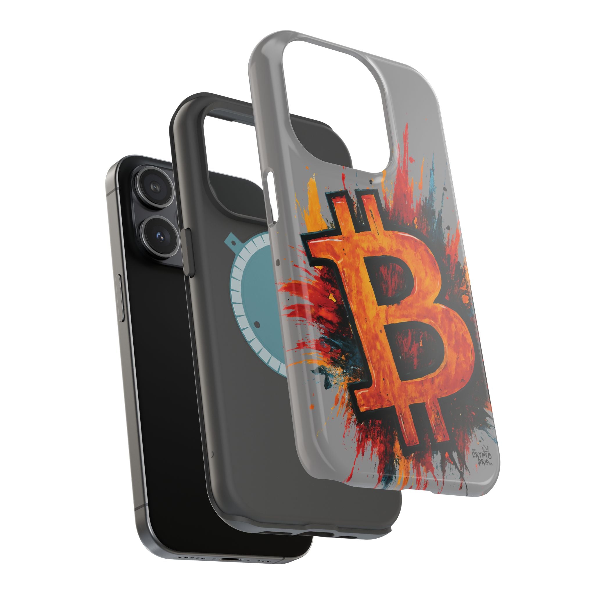 Bitcoin iPhone Case Crypto iPhone Cover MagSafe Compatible Durable Bitcoin Crypto Gift for Traders Crypto Accessories for iPhone 13 14 15 16