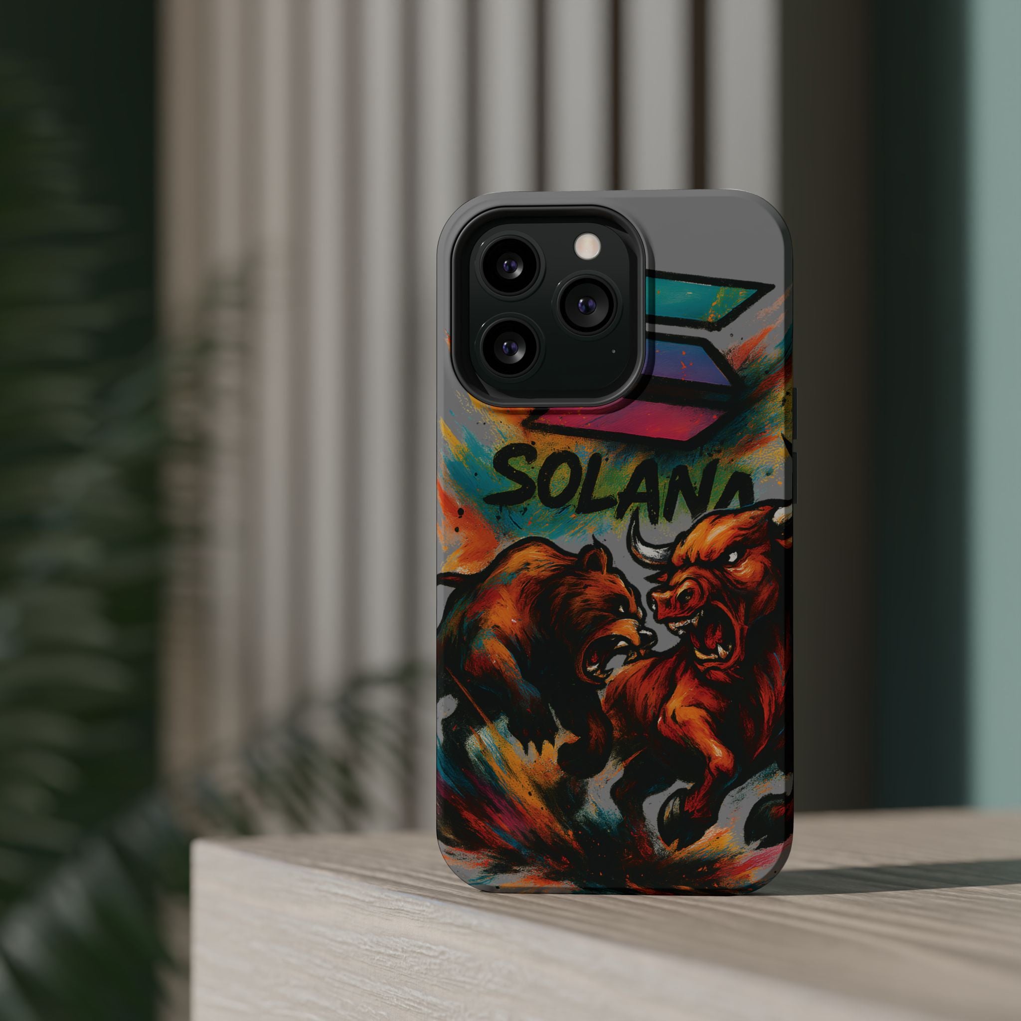 Solana Crypto Phone Case MagSafe iPhone Case Magnetic Tough Cases Bitcoin Phone Case Shock Proof Phone Case Crypto Accessories Crypto Merch