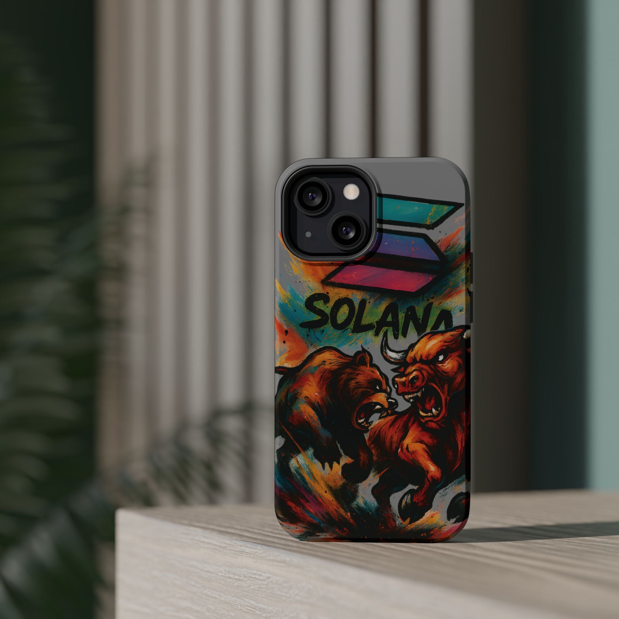 Solana Crypto Phone Case MagSafe iPhone Case Magnetic Tough Cases Bitcoin Phone Case Shock Proof Phone Case Crypto Accessories Crypto Merch