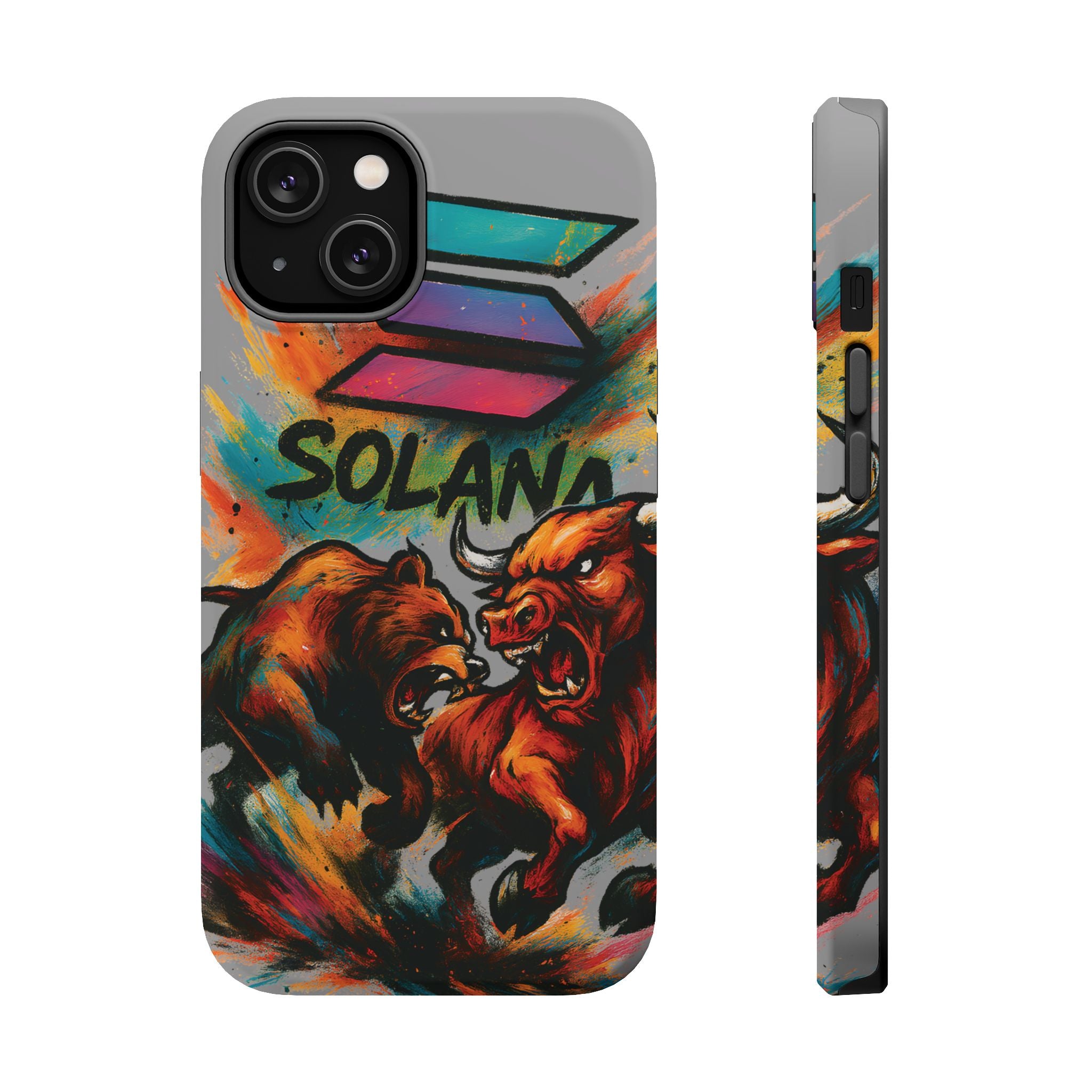 Solana Crypto Phone Case MagSafe iPhone Case Magnetic Tough Cases Bitcoin Phone Case Shock Proof Phone Case Crypto Accessories Crypto Merch
