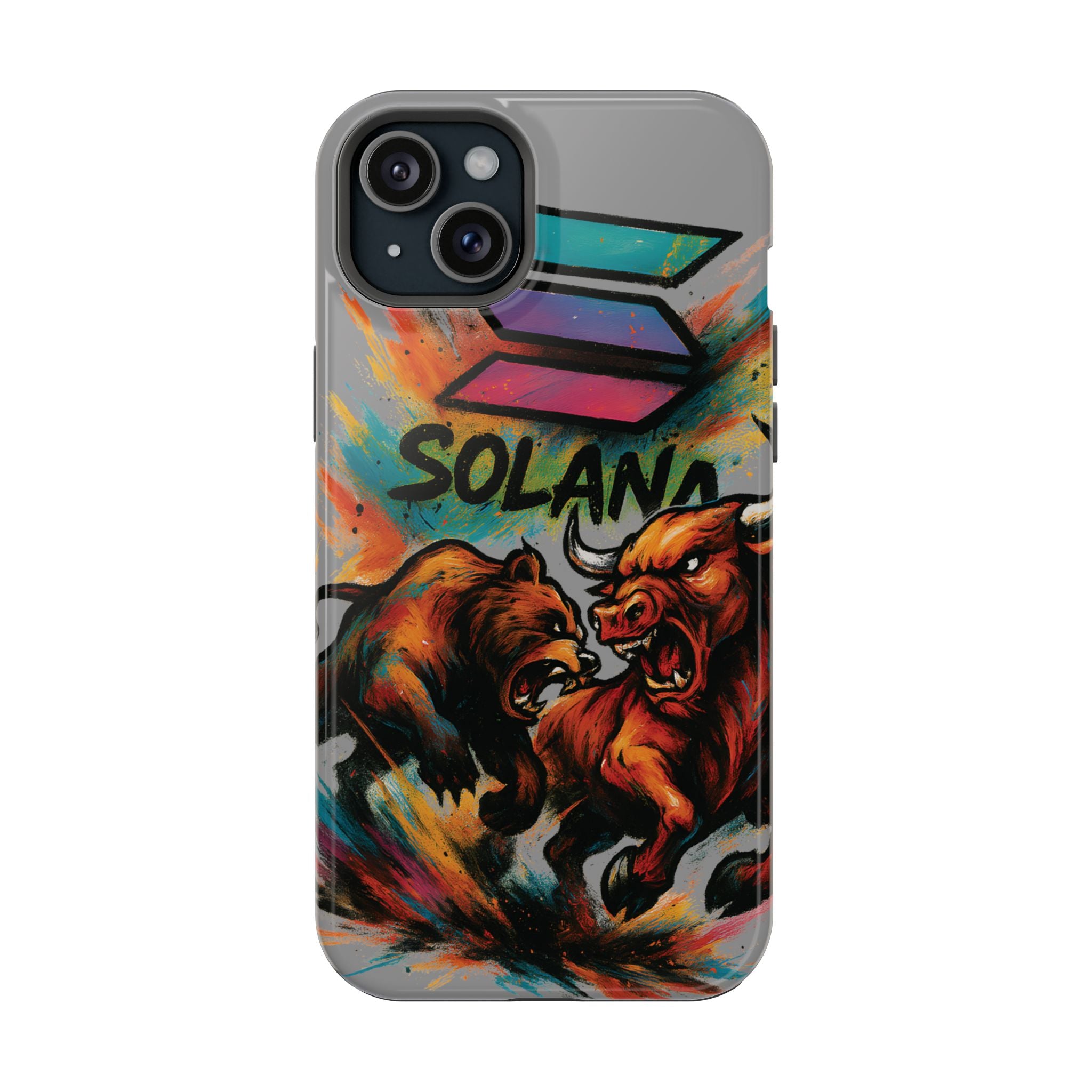 Solana Crypto Phone Case MagSafe iPhone Case Magnetic Tough Cases Bitcoin Phone Case Shock Proof Phone Case Crypto Accessories Crypto Merch