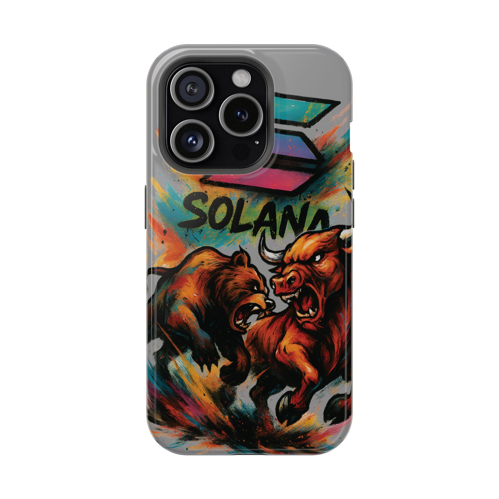 Solana Crypto Phone Case MagSafe iPhone Case Magnetic Tough Cases Bitcoin Phone Case Shock Proof Phone Case Crypto Accessories Crypto Merch