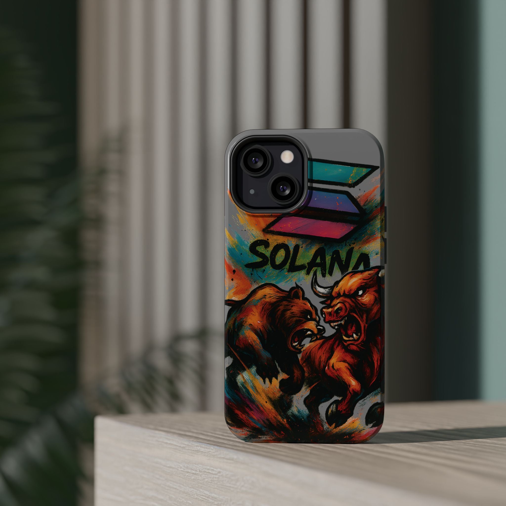 Solana Crypto Phone Case MagSafe iPhone Case Magnetic Tough Cases Bitcoin Phone Case Shock Proof Phone Case Crypto Accessories Crypto Merch