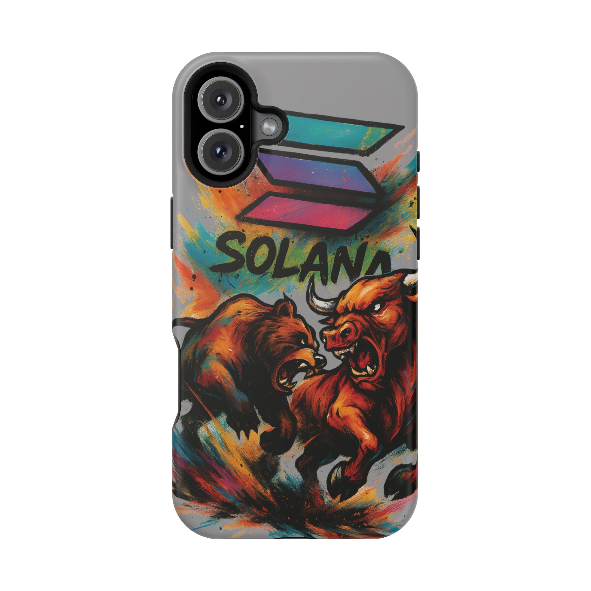 Solana Crypto Phone Case MagSafe iPhone Case Magnetic Tough Cases Bitcoin Phone Case Shock Proof Phone Case Crypto Accessories Crypto Merch